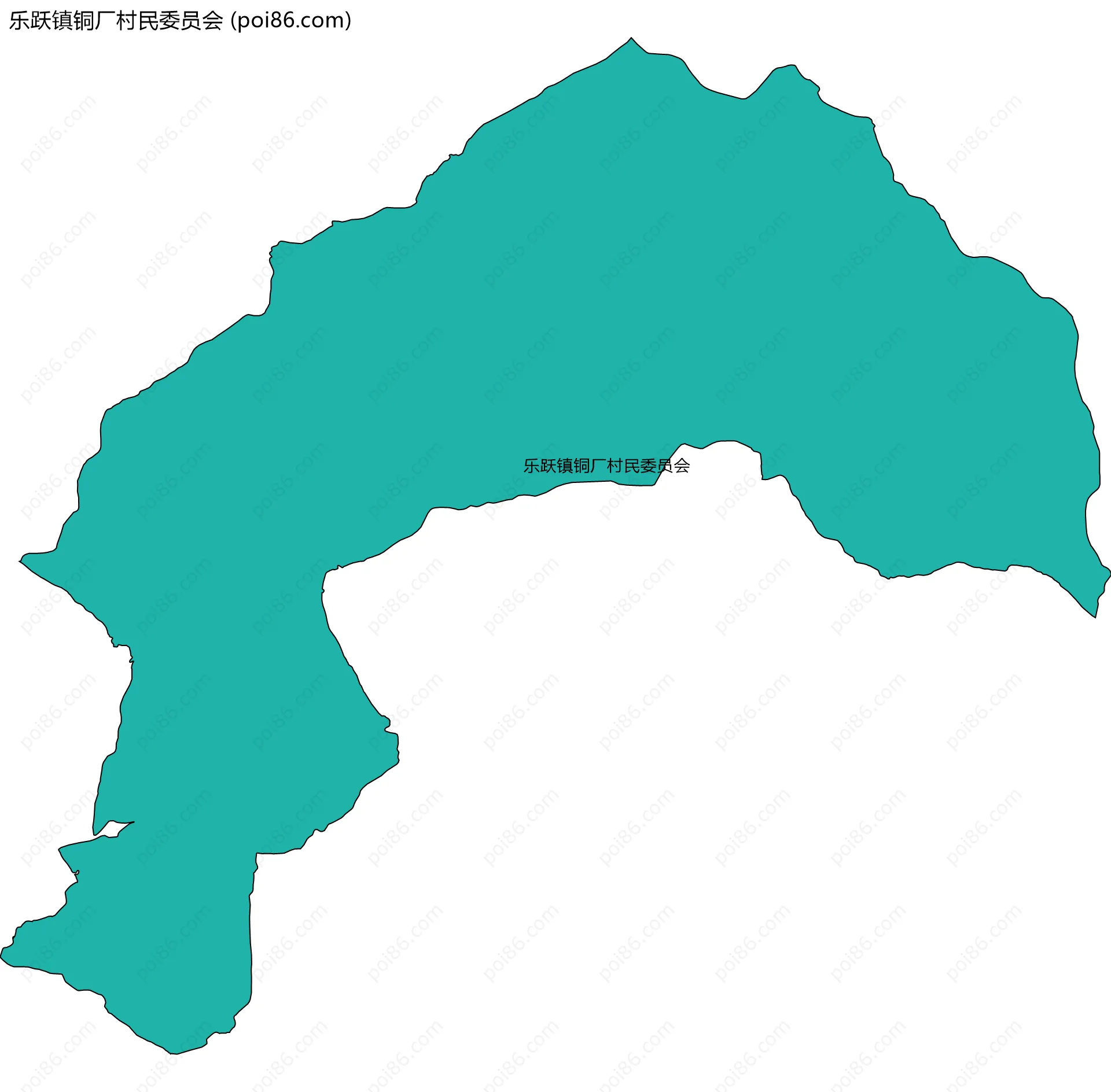 乐跃镇铜厂村民委员会边界地图