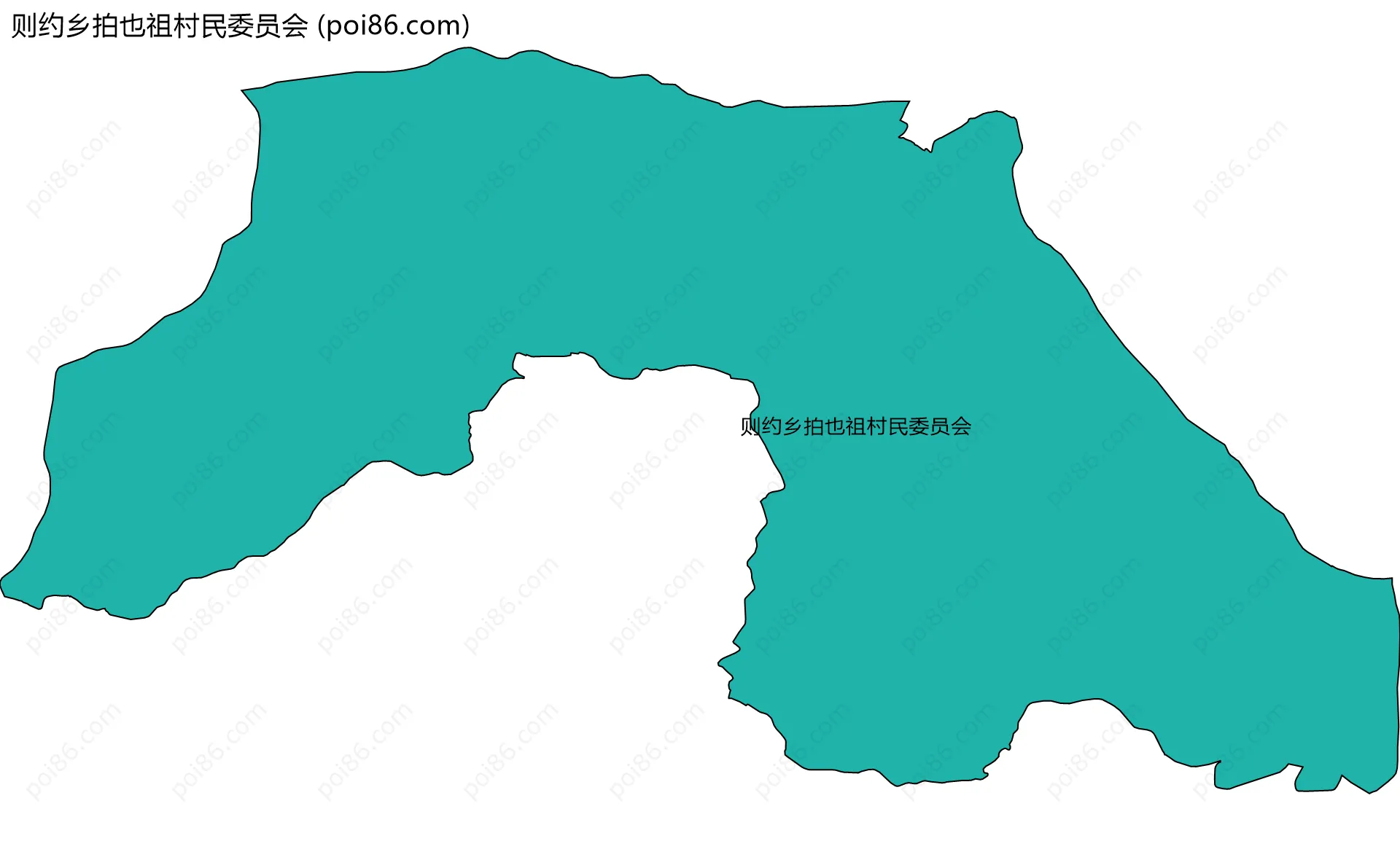 则约乡拍也祖村民委员会边界地图