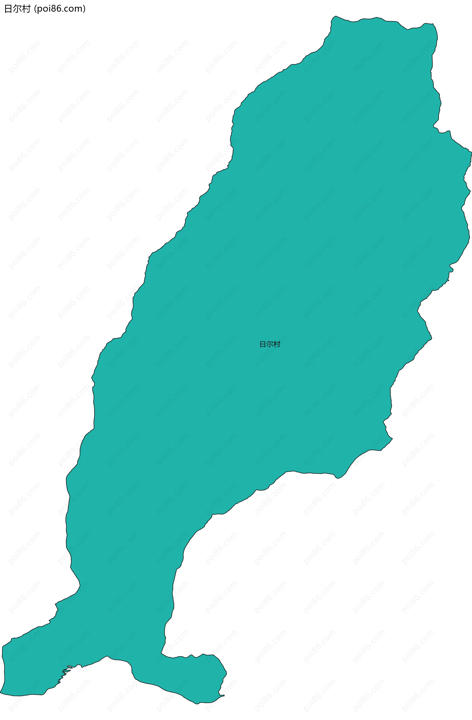 日尔村边界地图