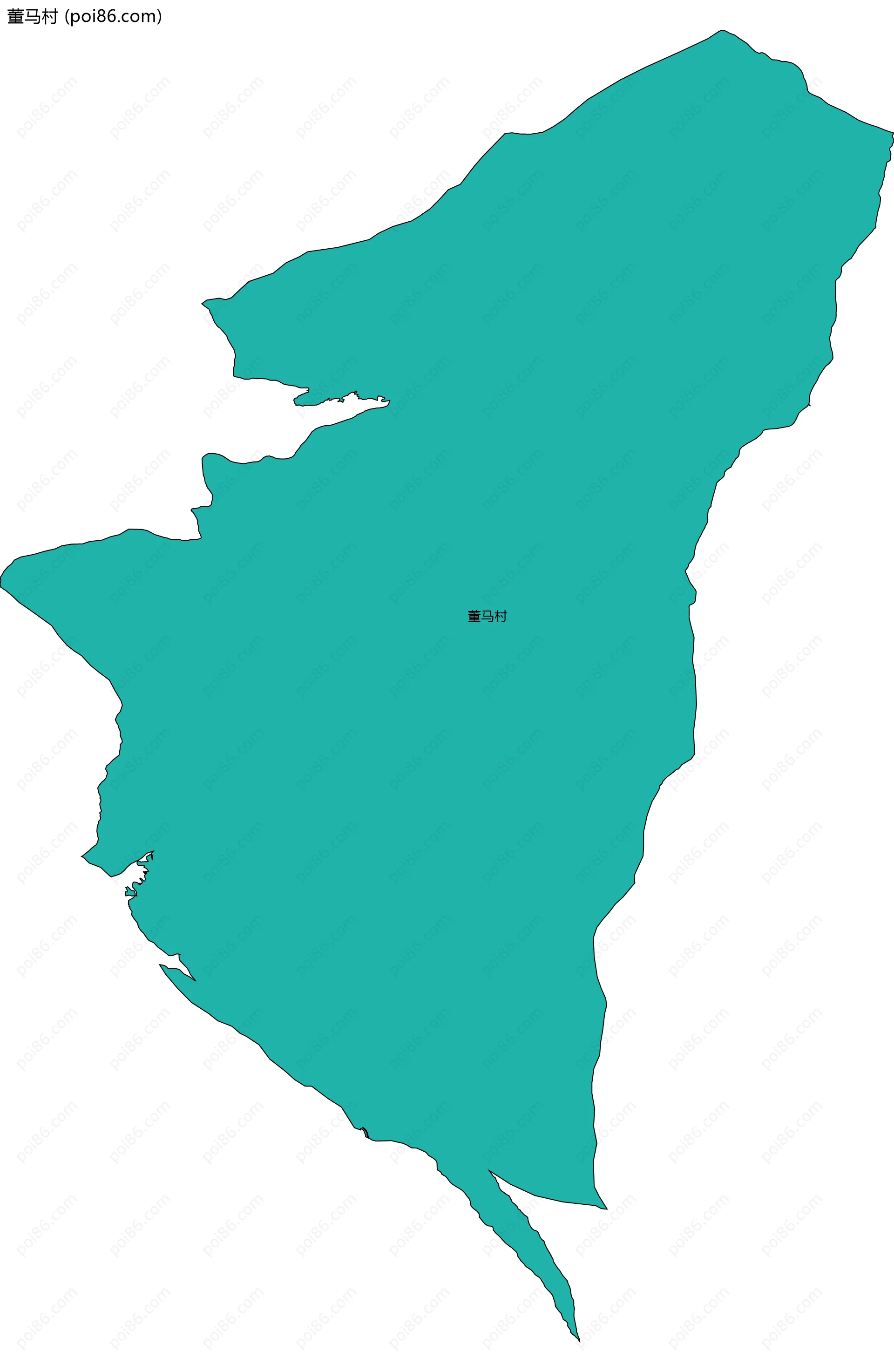 董马村边界地图