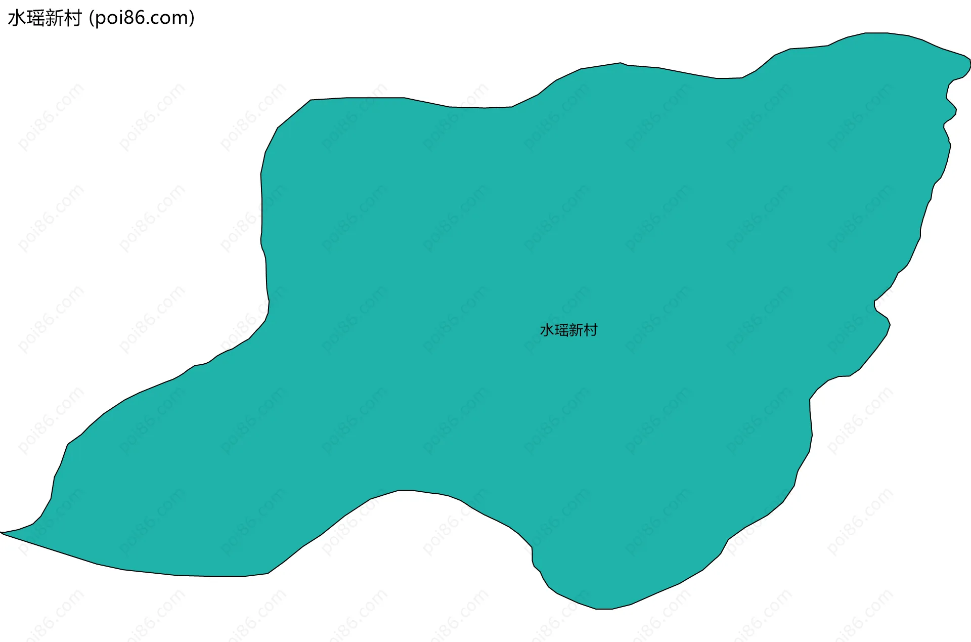 水瑶新村边界地图