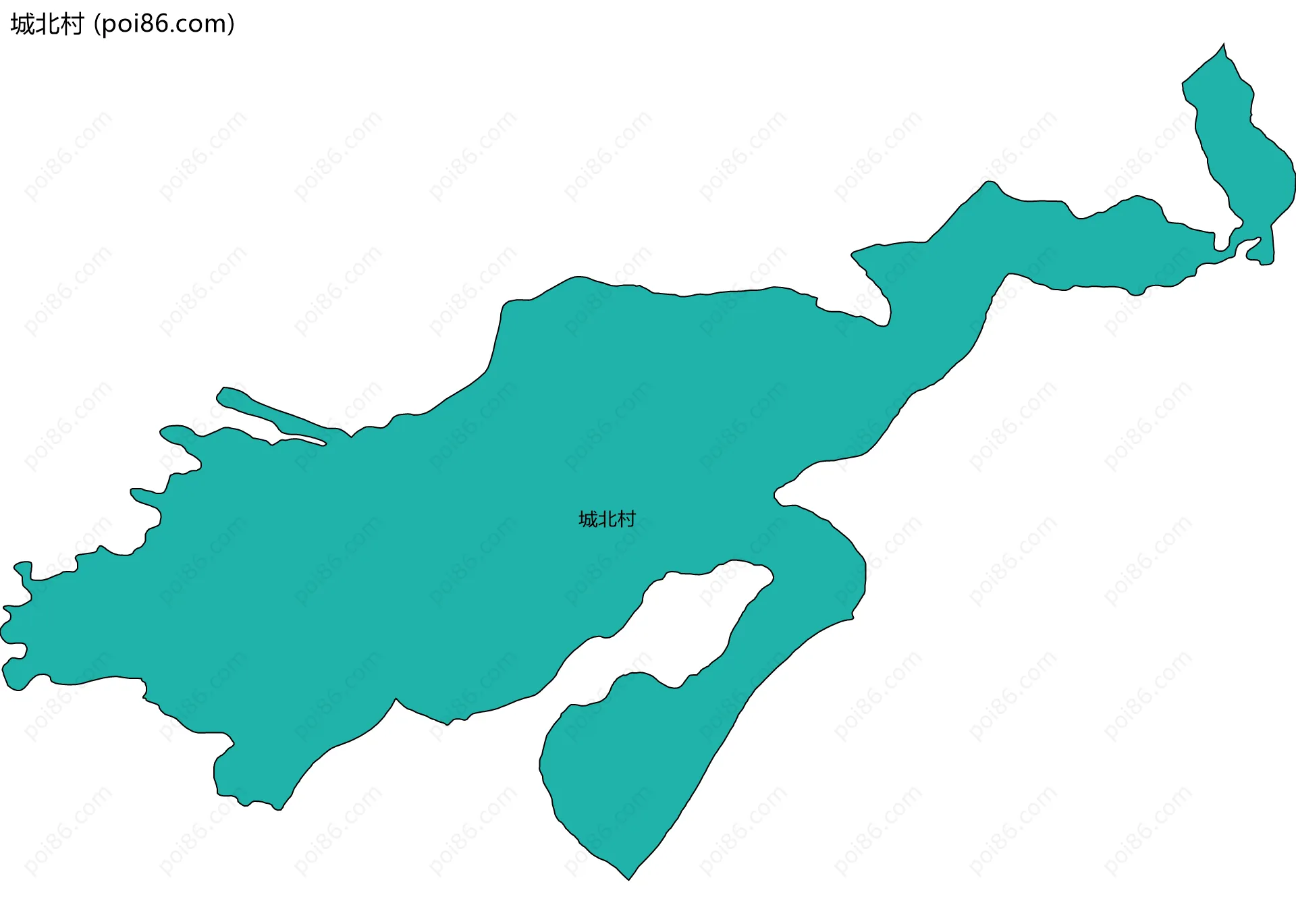 城北村边界地图
