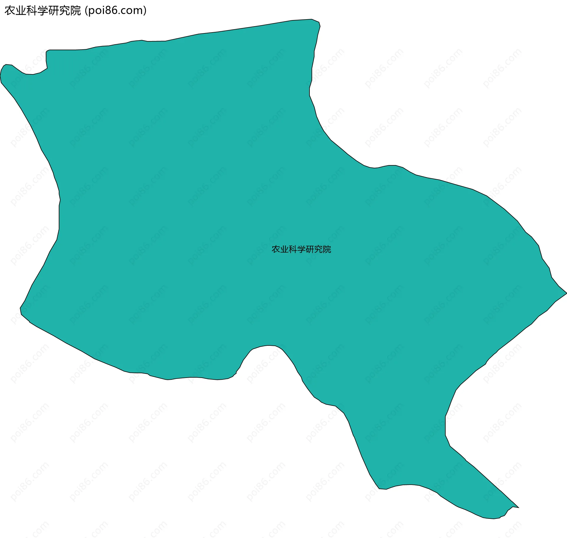 农业科学研究院边界地图