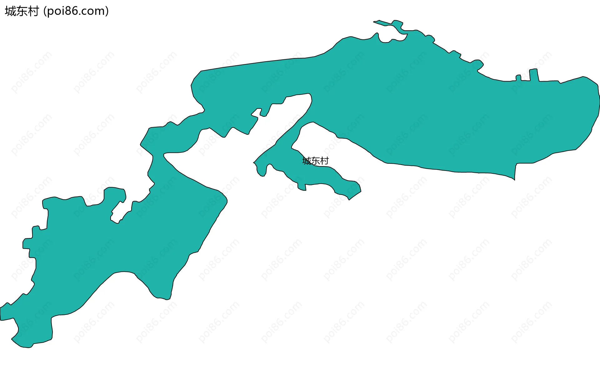 城东村边界地图