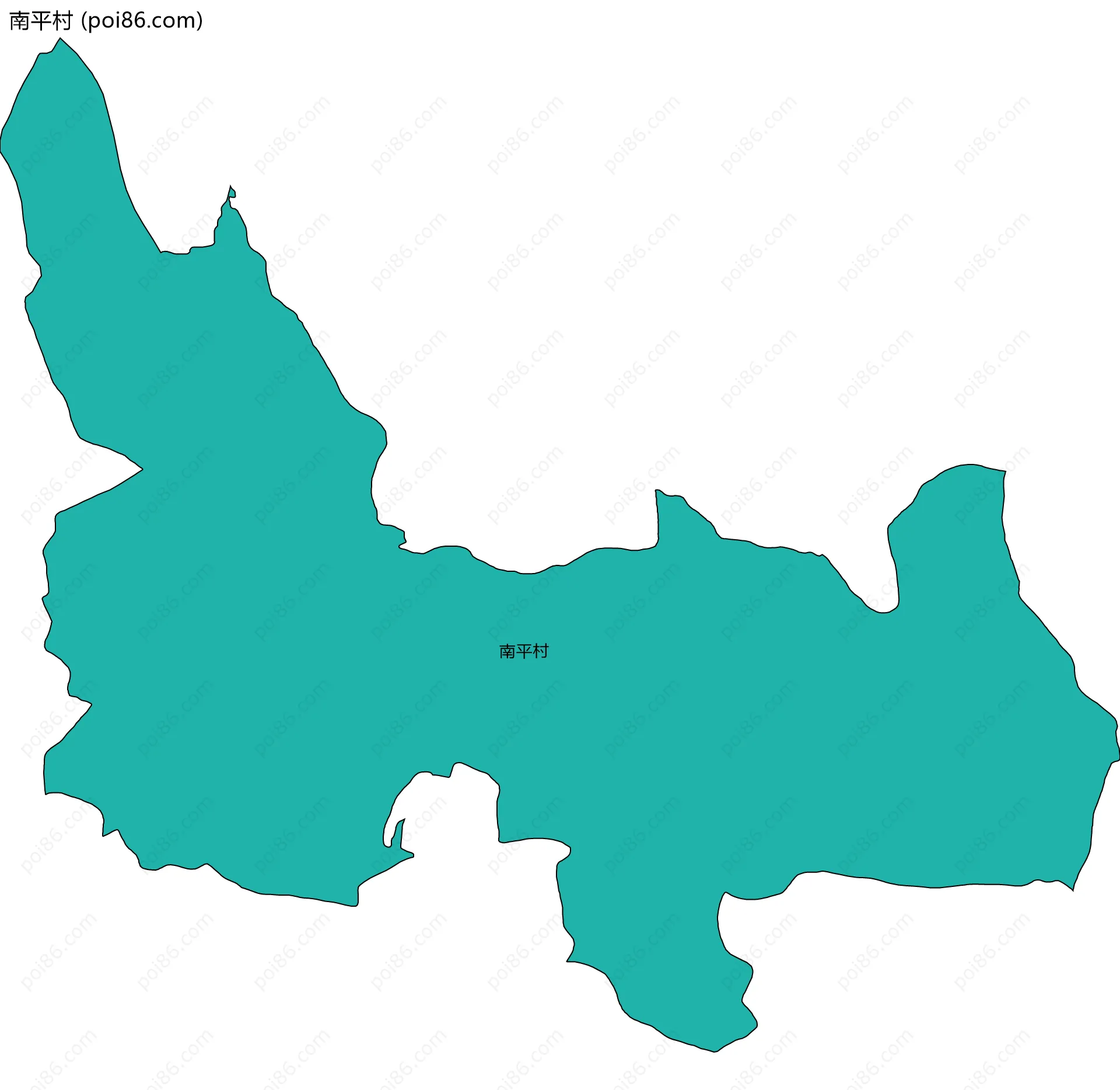 南平村边界地图