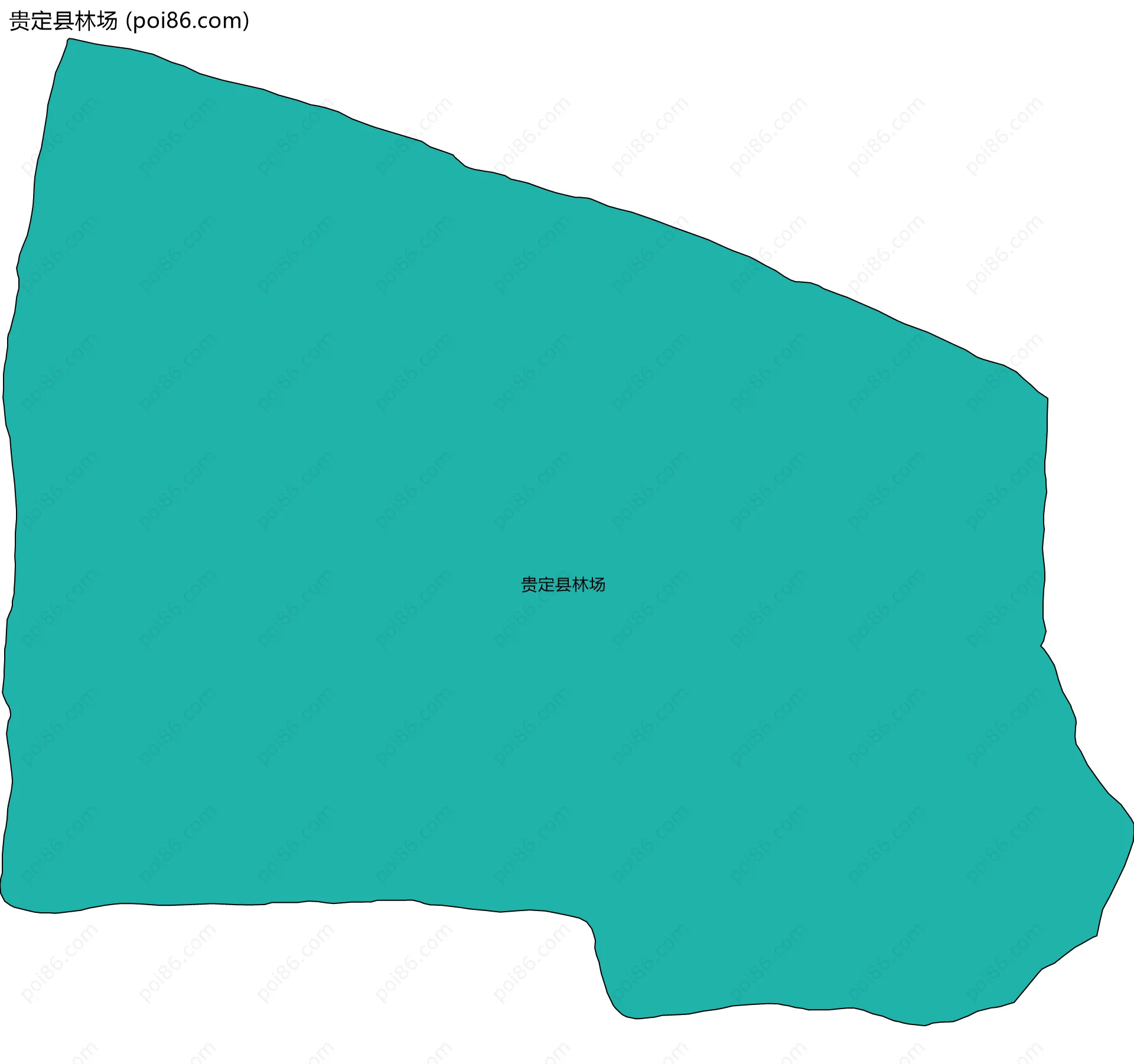 贵定县林场边界地图