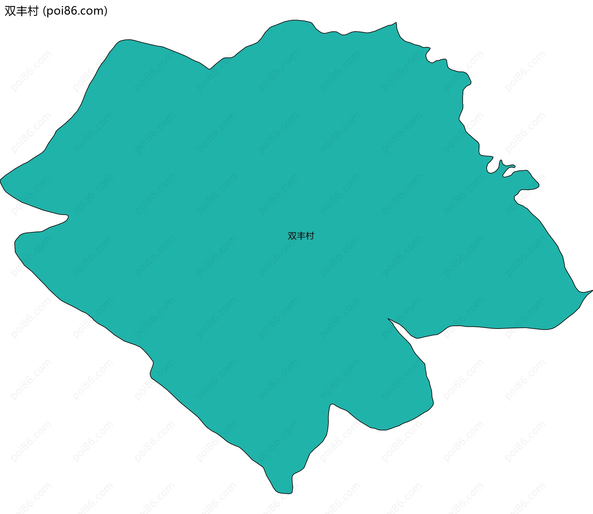 双丰村边界地图