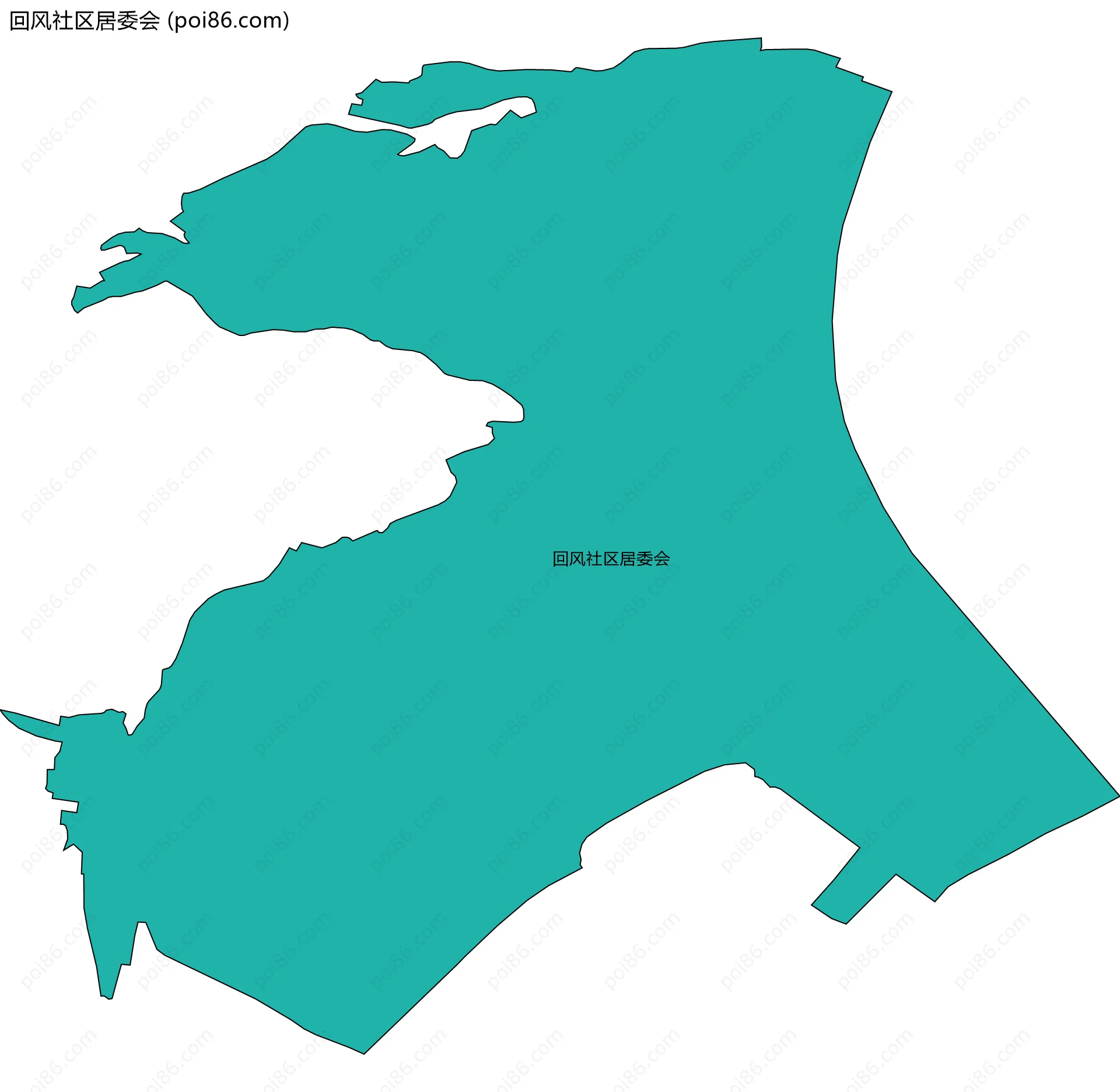 回风社区居委会边界地图