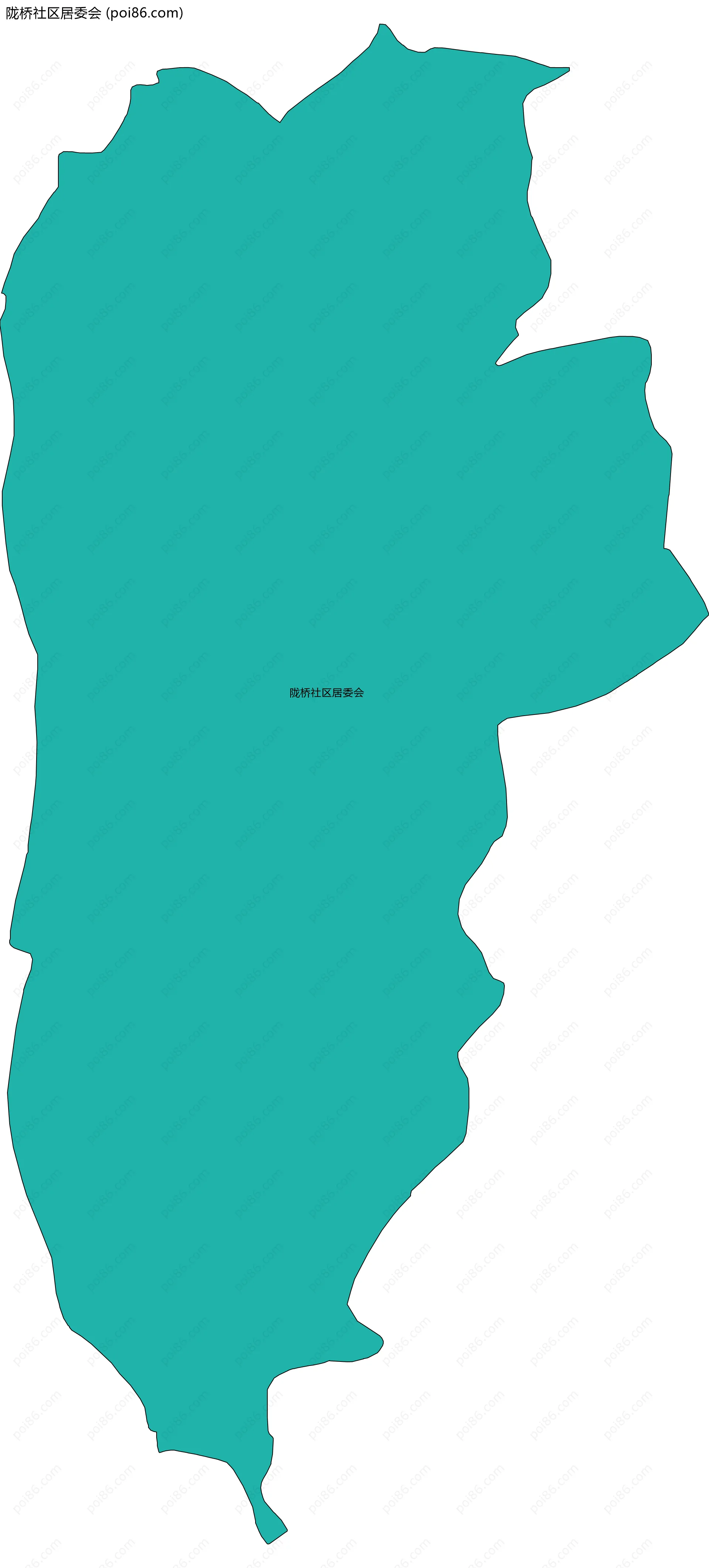 陇桥社区居委会边界地图