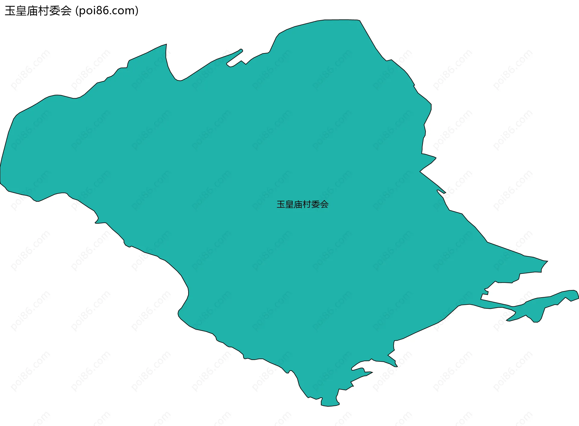 玉皇庙村委会边界地图