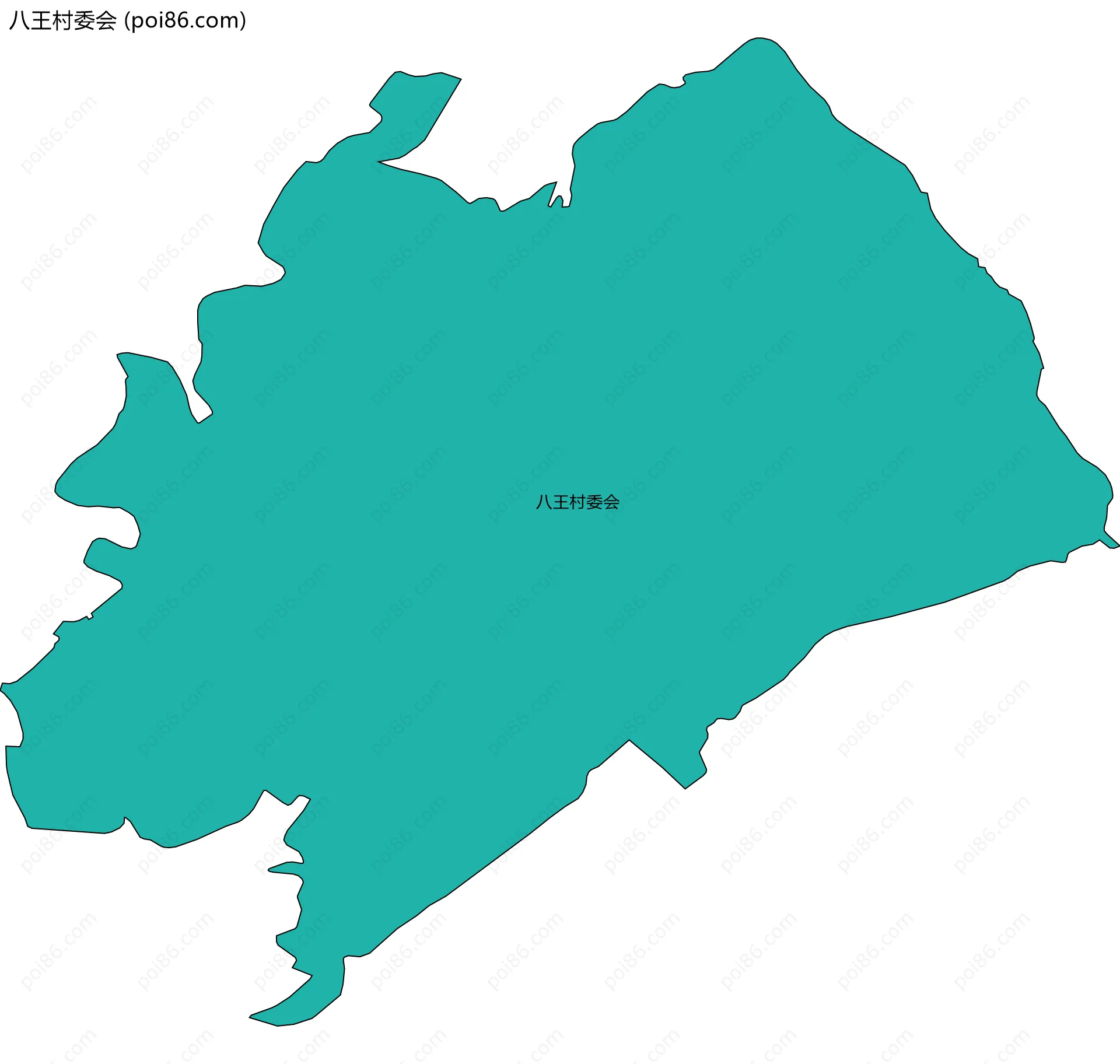 八王村委会边界地图