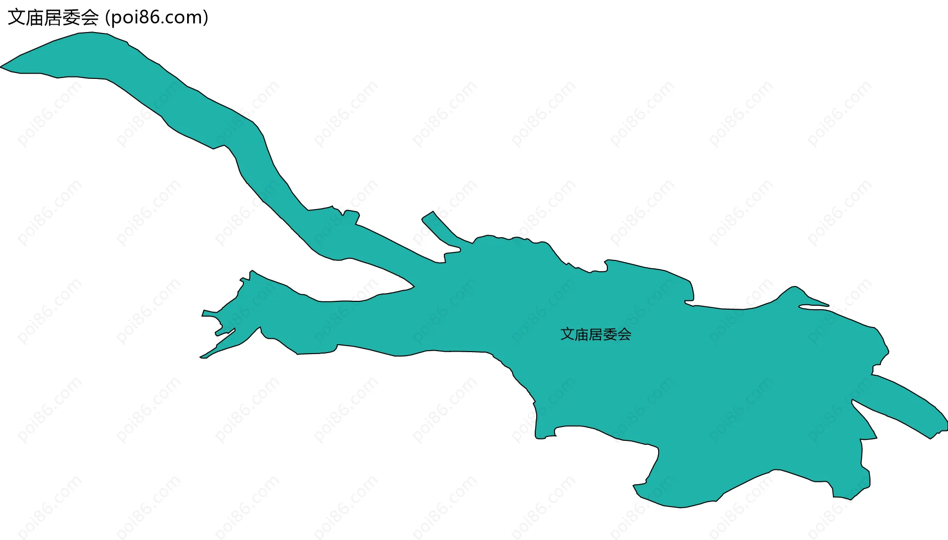 文庙居委会边界地图