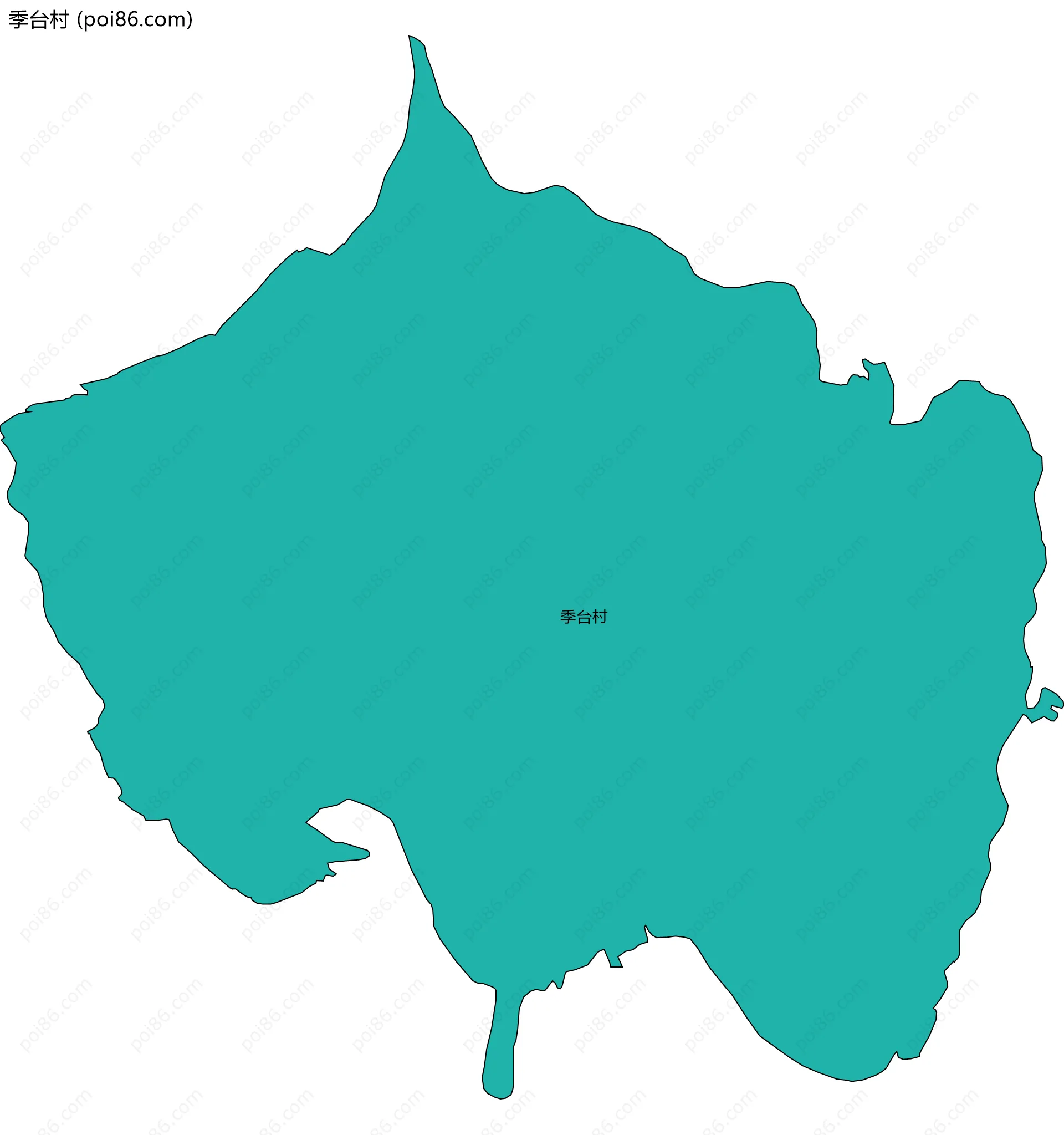 季台村边界地图