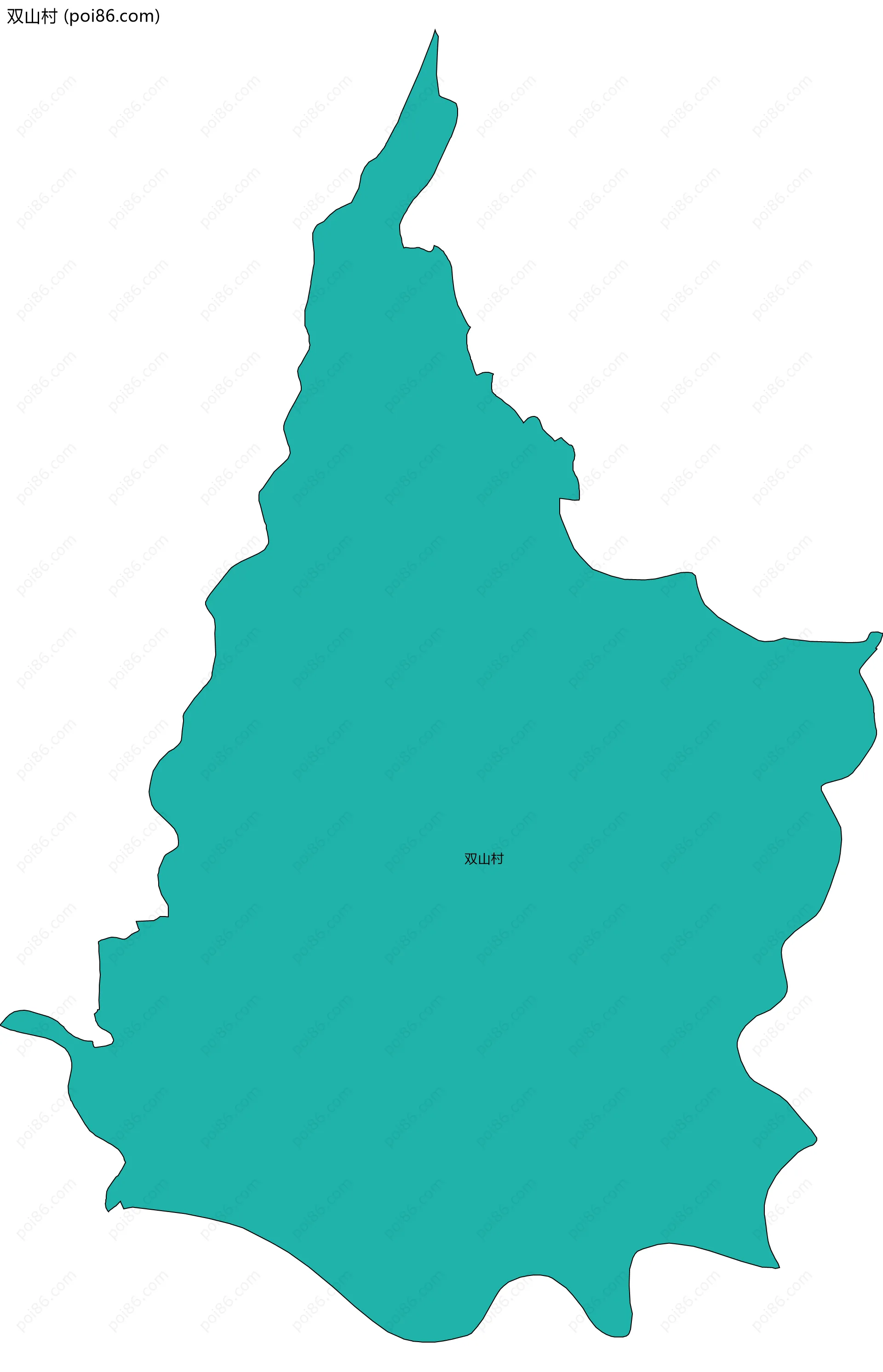 双山村边界地图