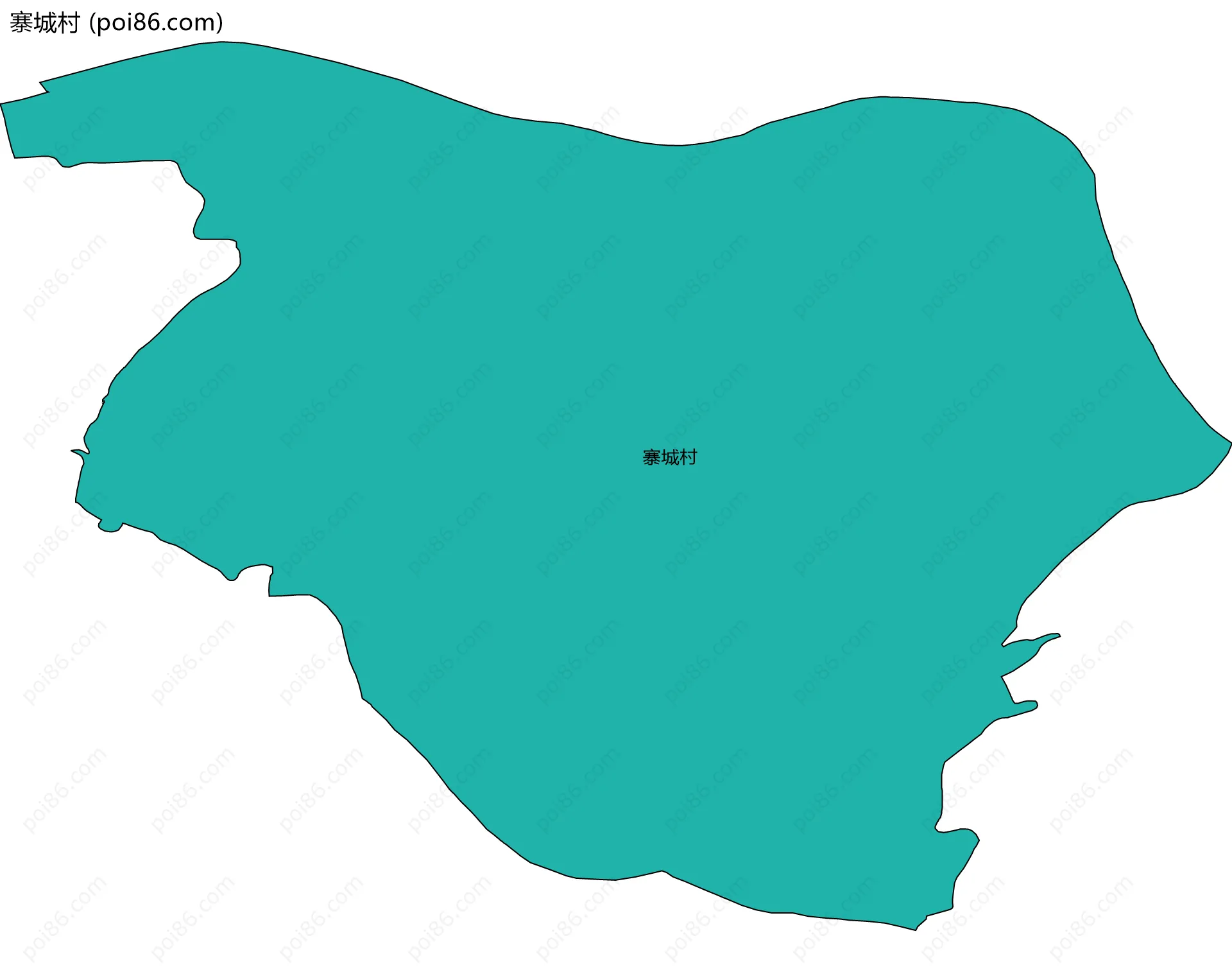 寨城村边界地图