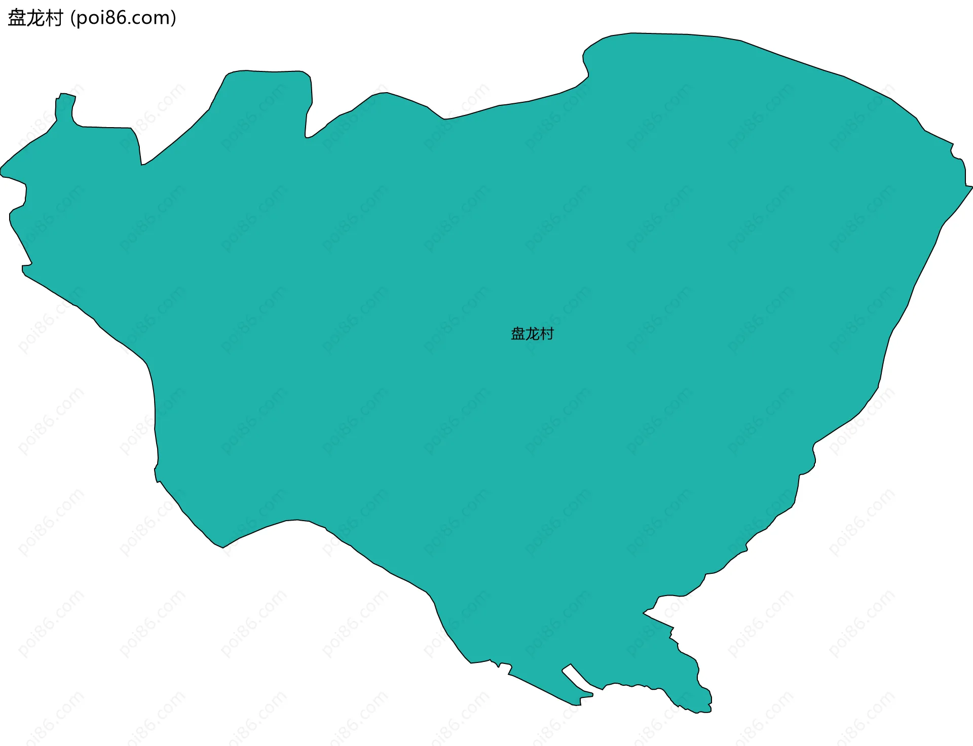 盘龙村边界地图