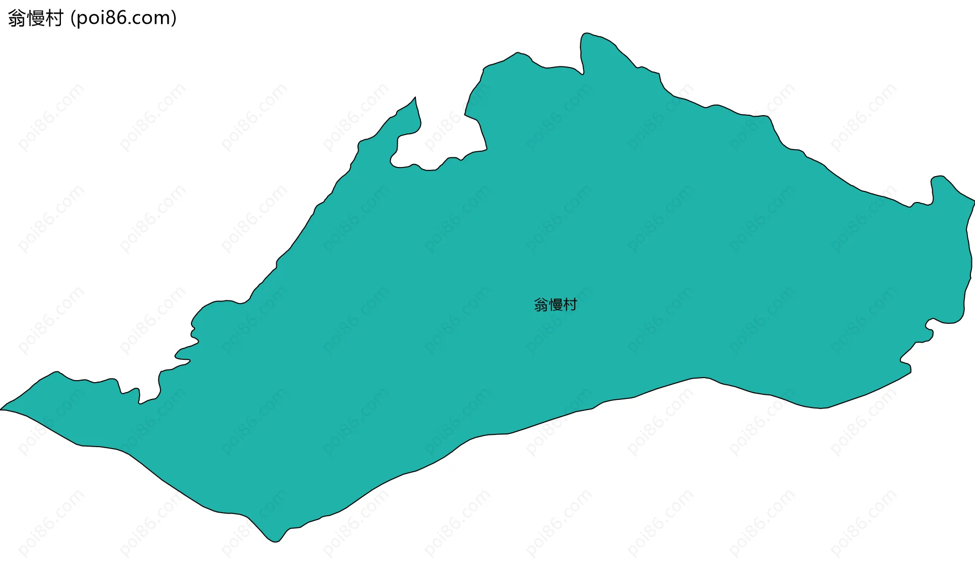 翁慢村边界地图