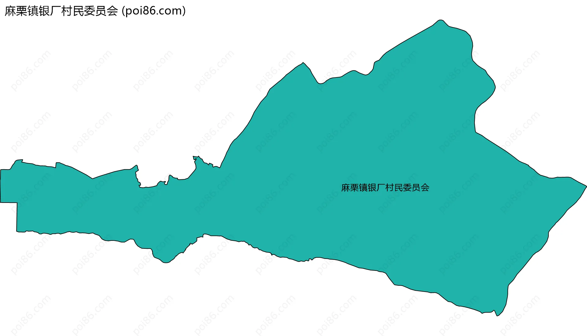 麻栗镇银厂村民委员会边界地图