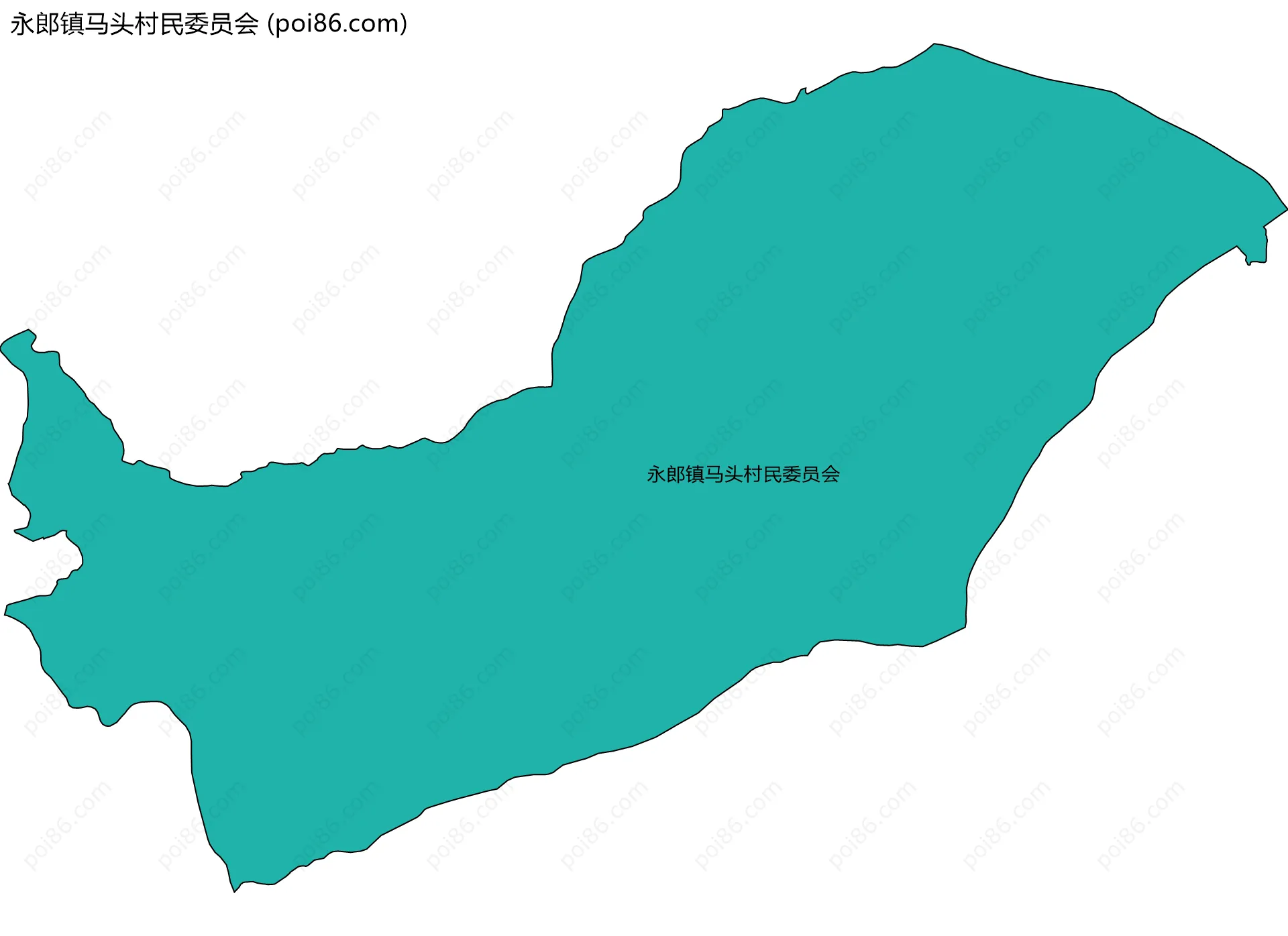 永郎镇马头村民委员会边界地图