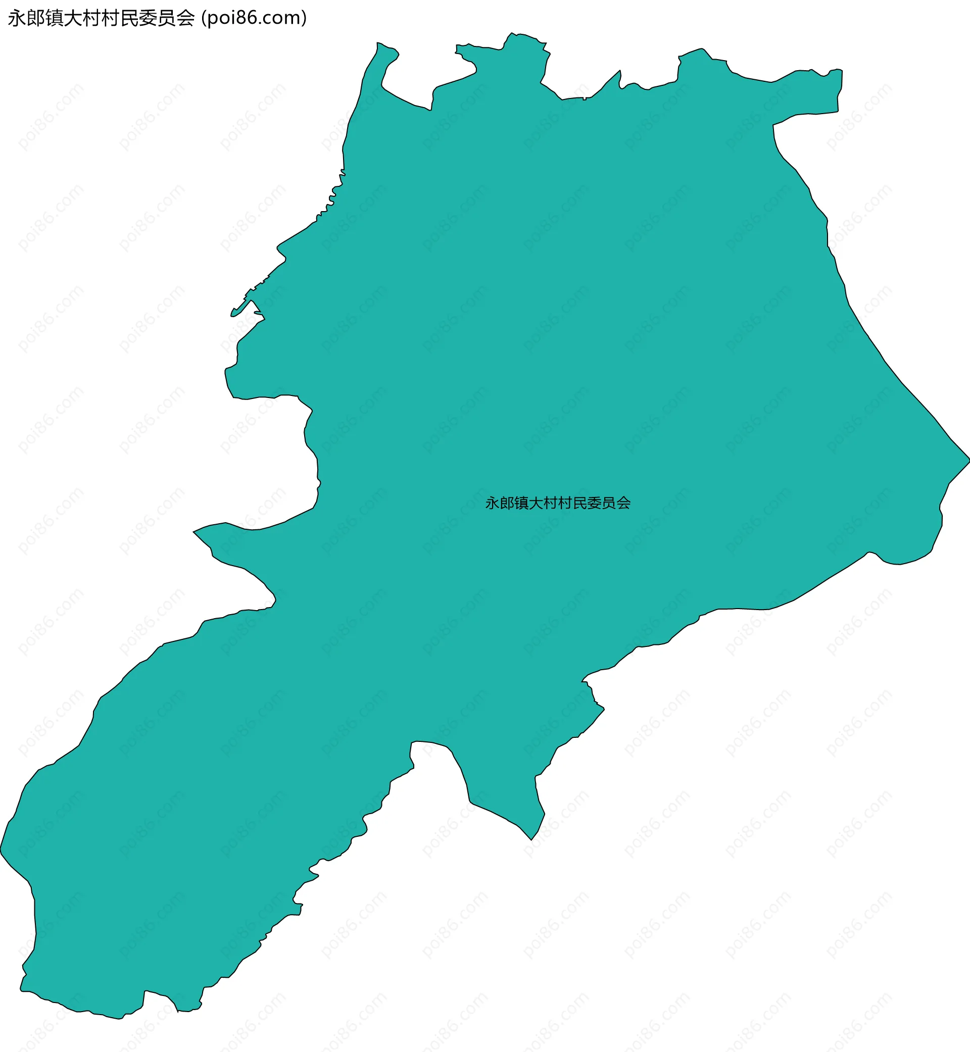 永郎镇大村村民委员会边界地图