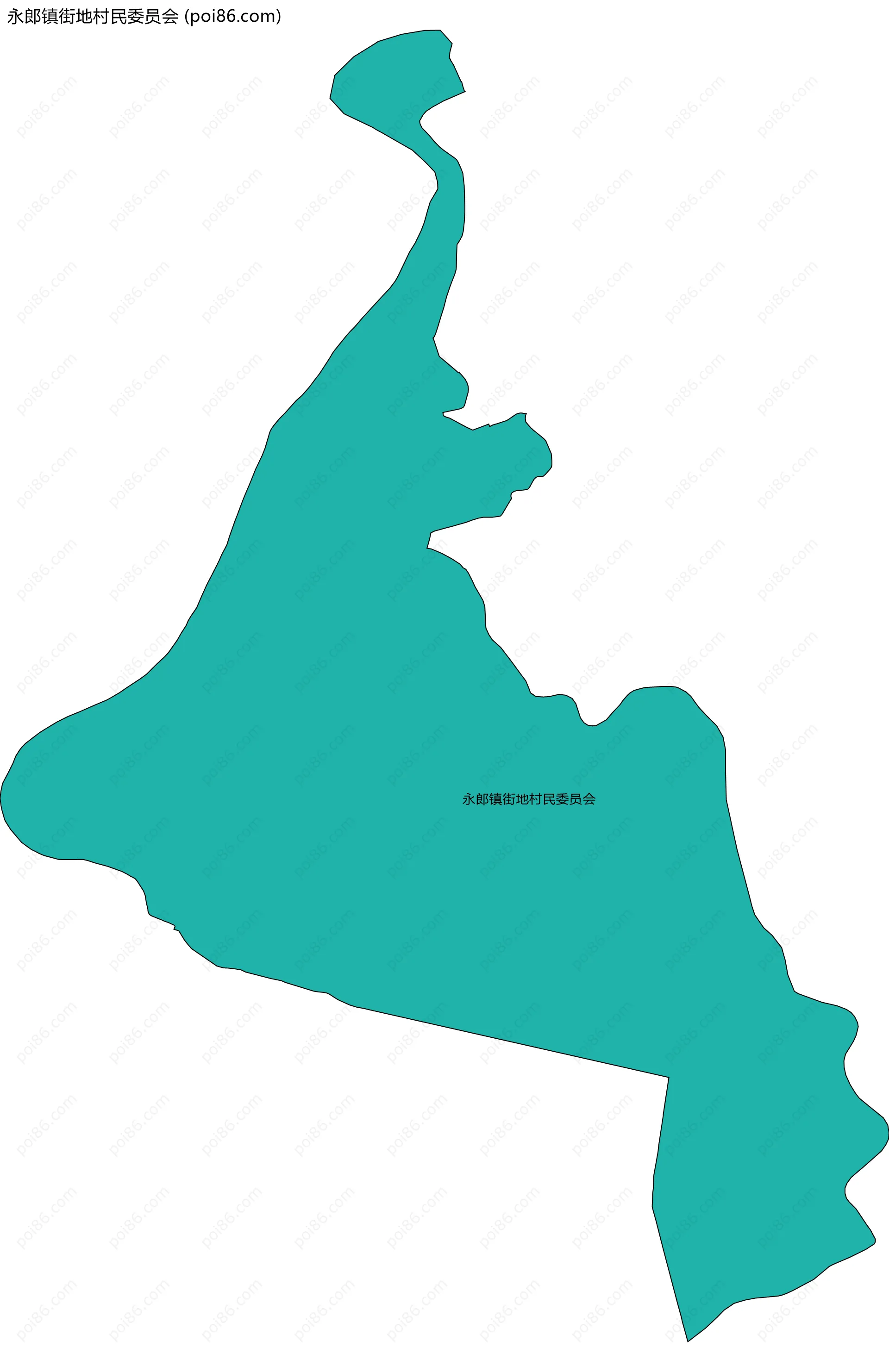 永郎镇街地村民委员会边界地图