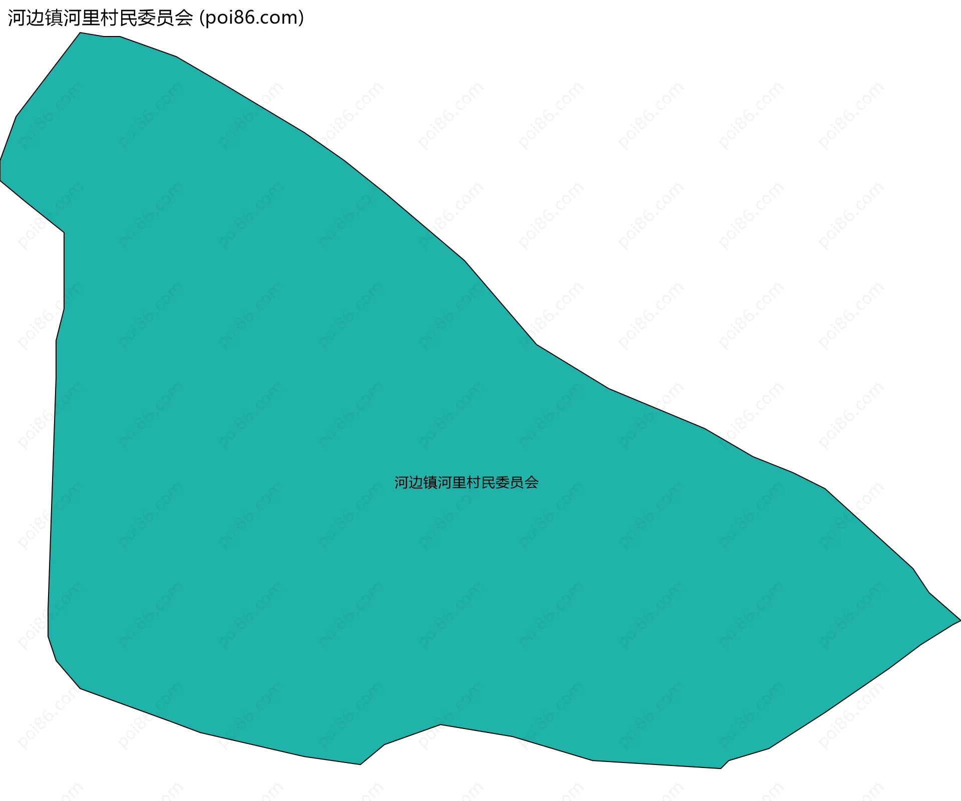 河边镇河里村民委员会边界地图