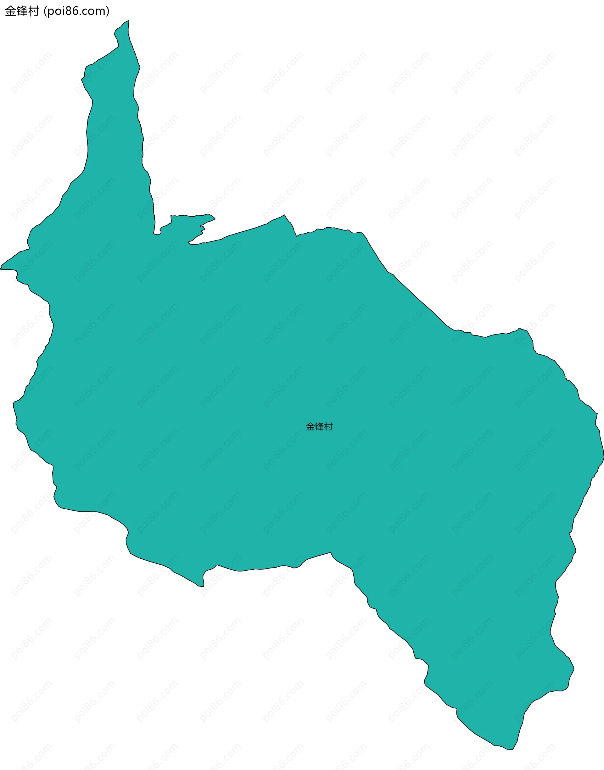 金锋村边界地图