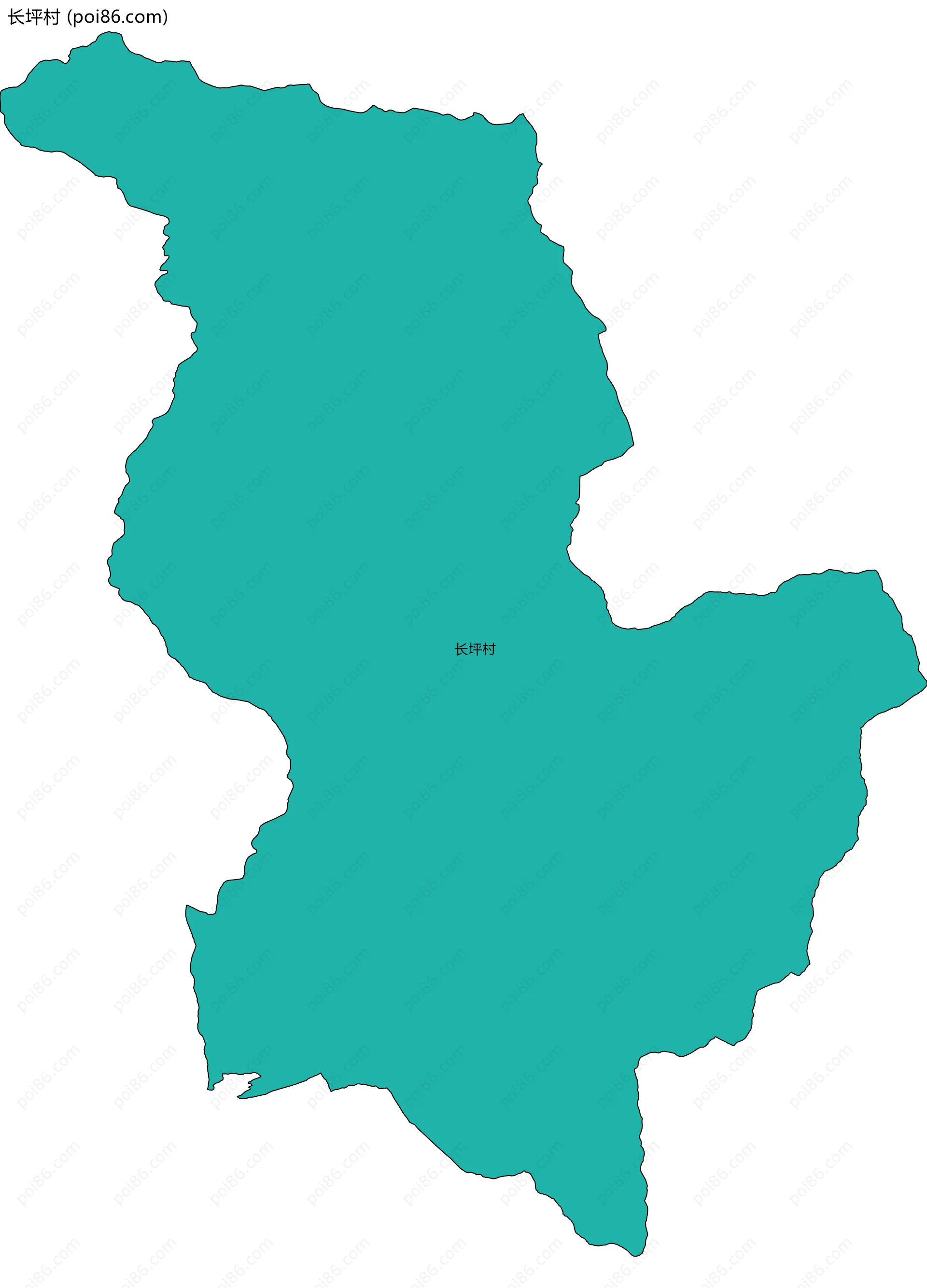 长坪村边界地图