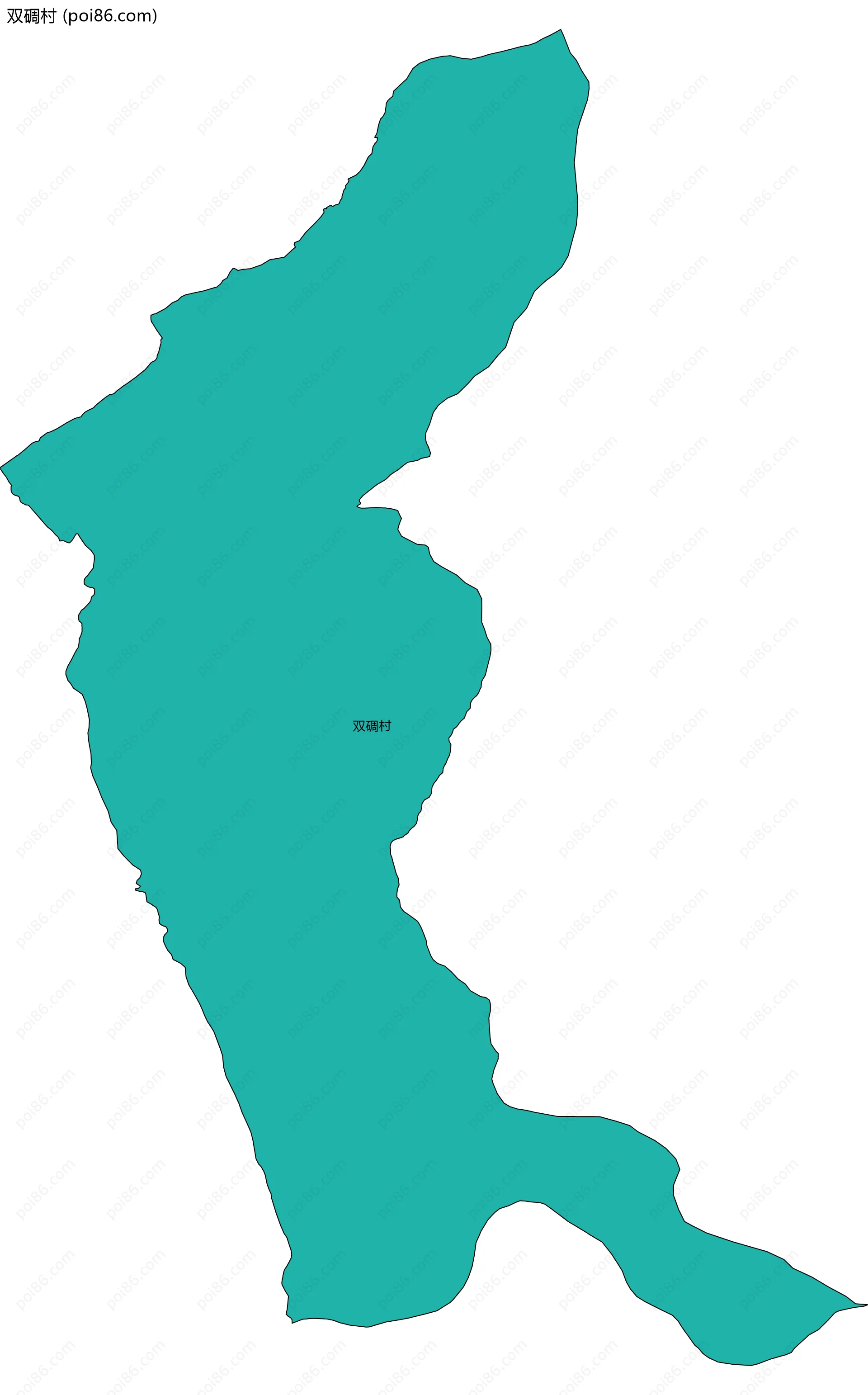 双碉村边界地图