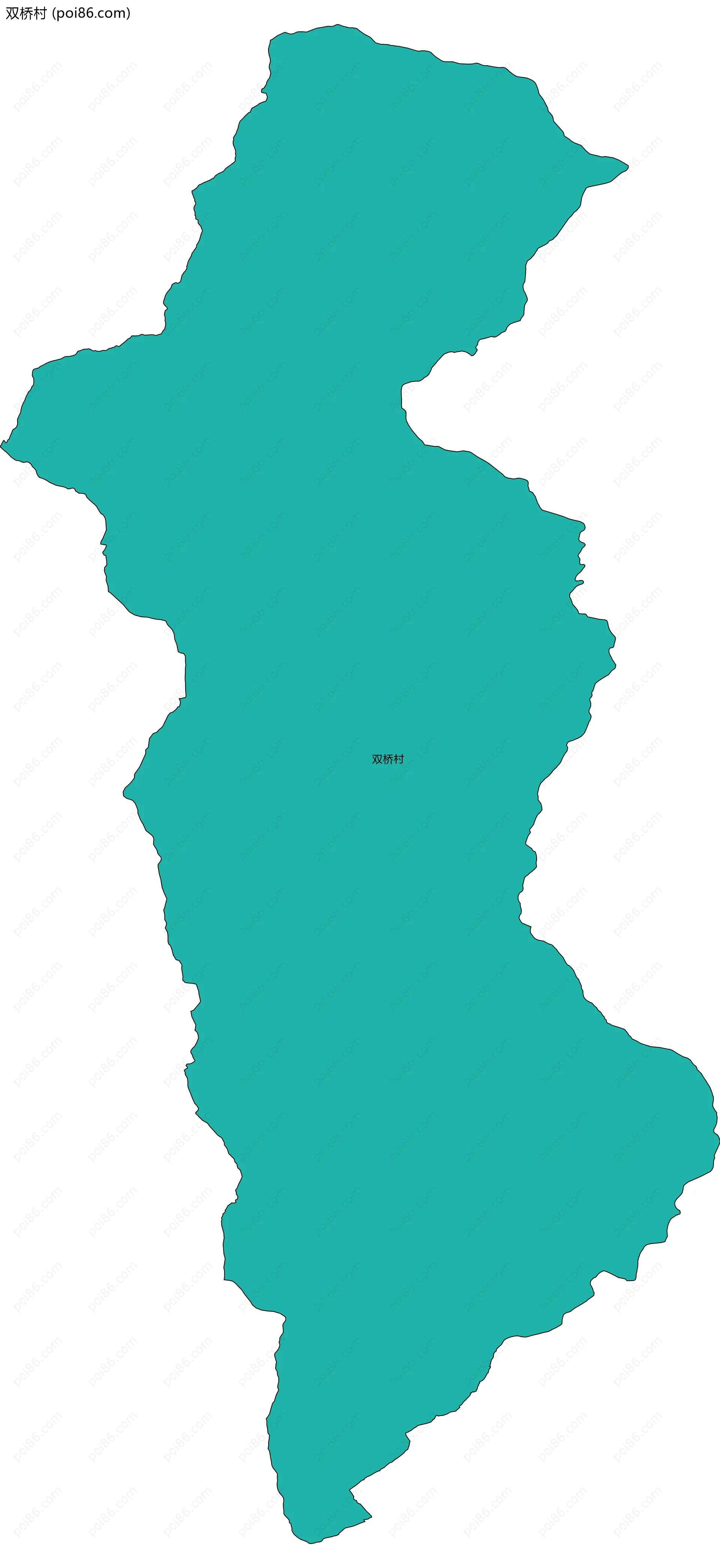 双桥村边界地图