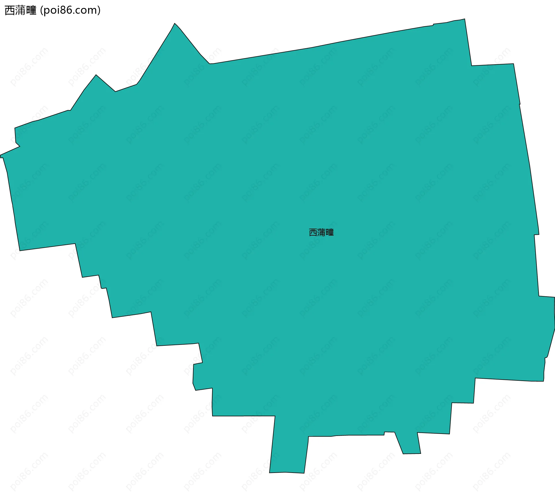 西蒲疃边界地图