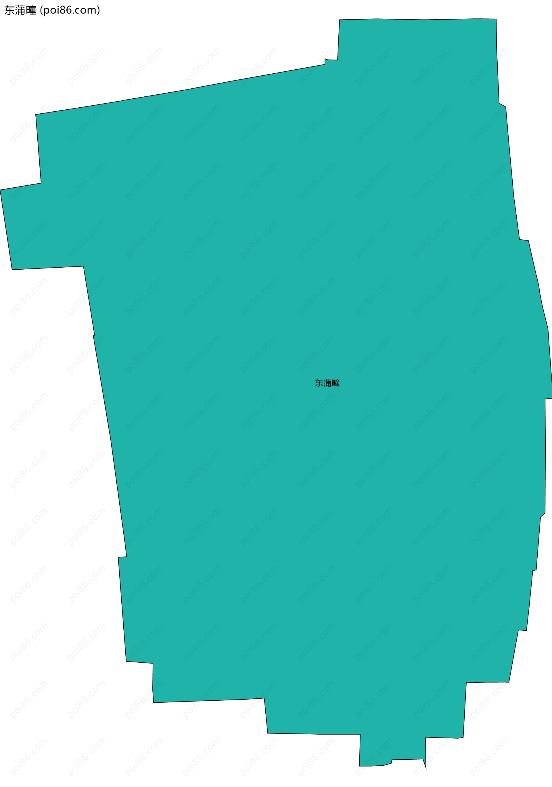 东蒲疃边界地图