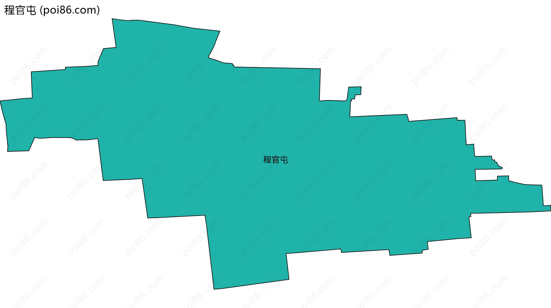 程官屯边界地图