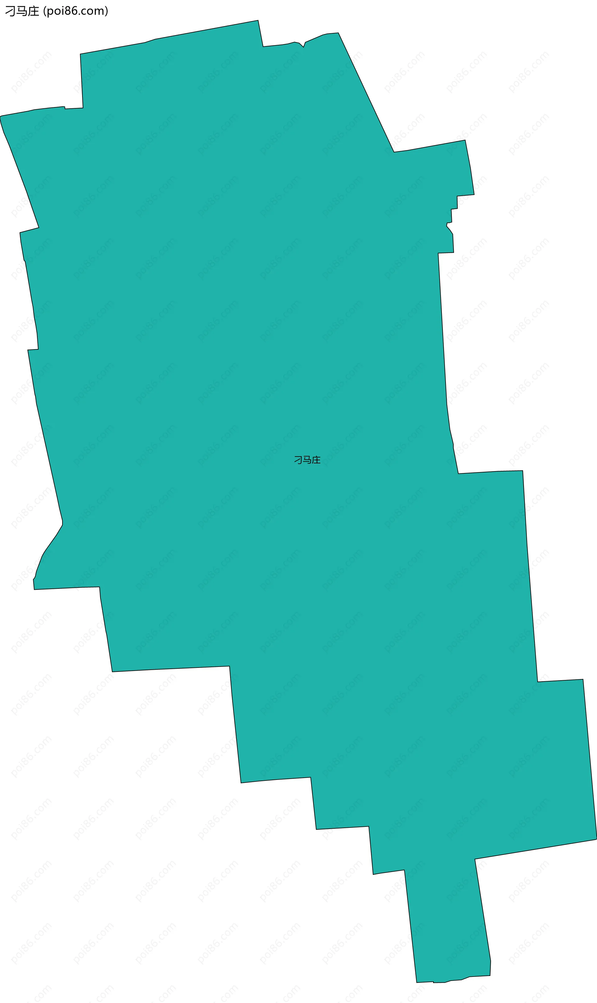 刁马庄边界地图