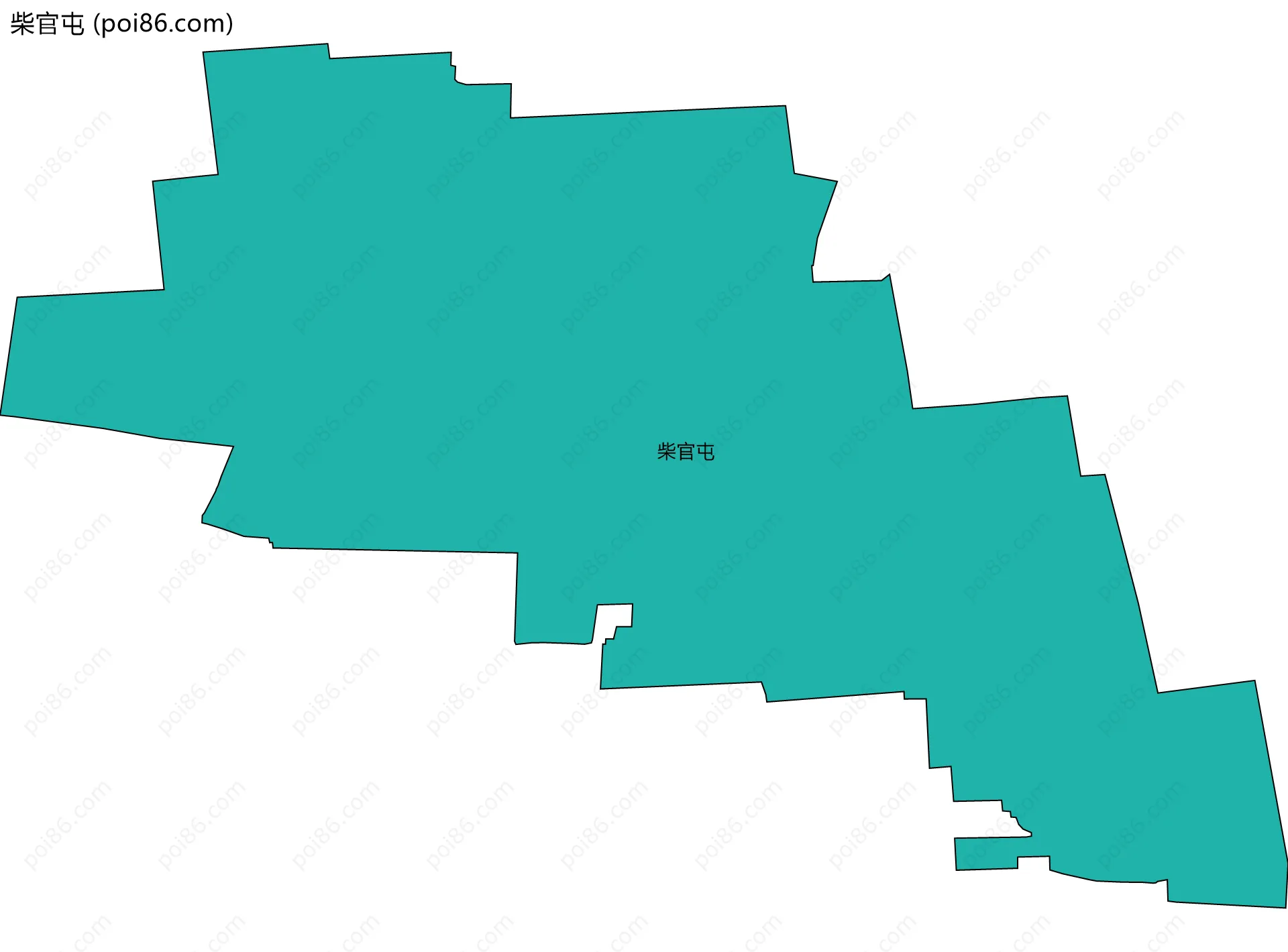 柴官屯边界地图