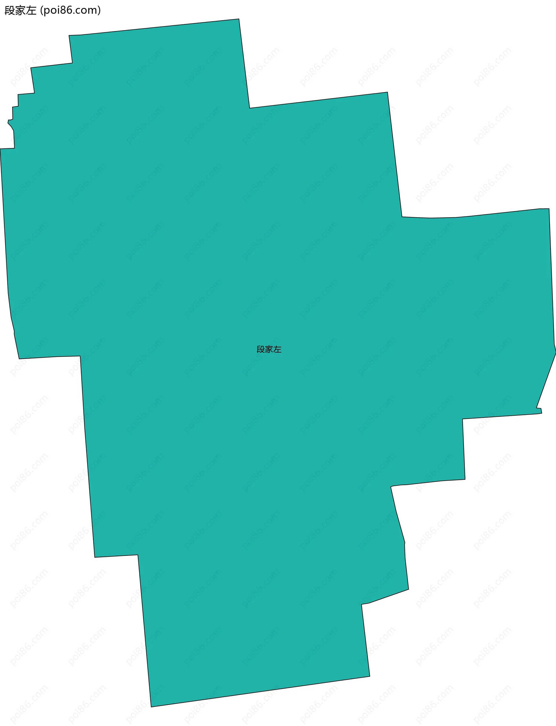 段家左边界地图