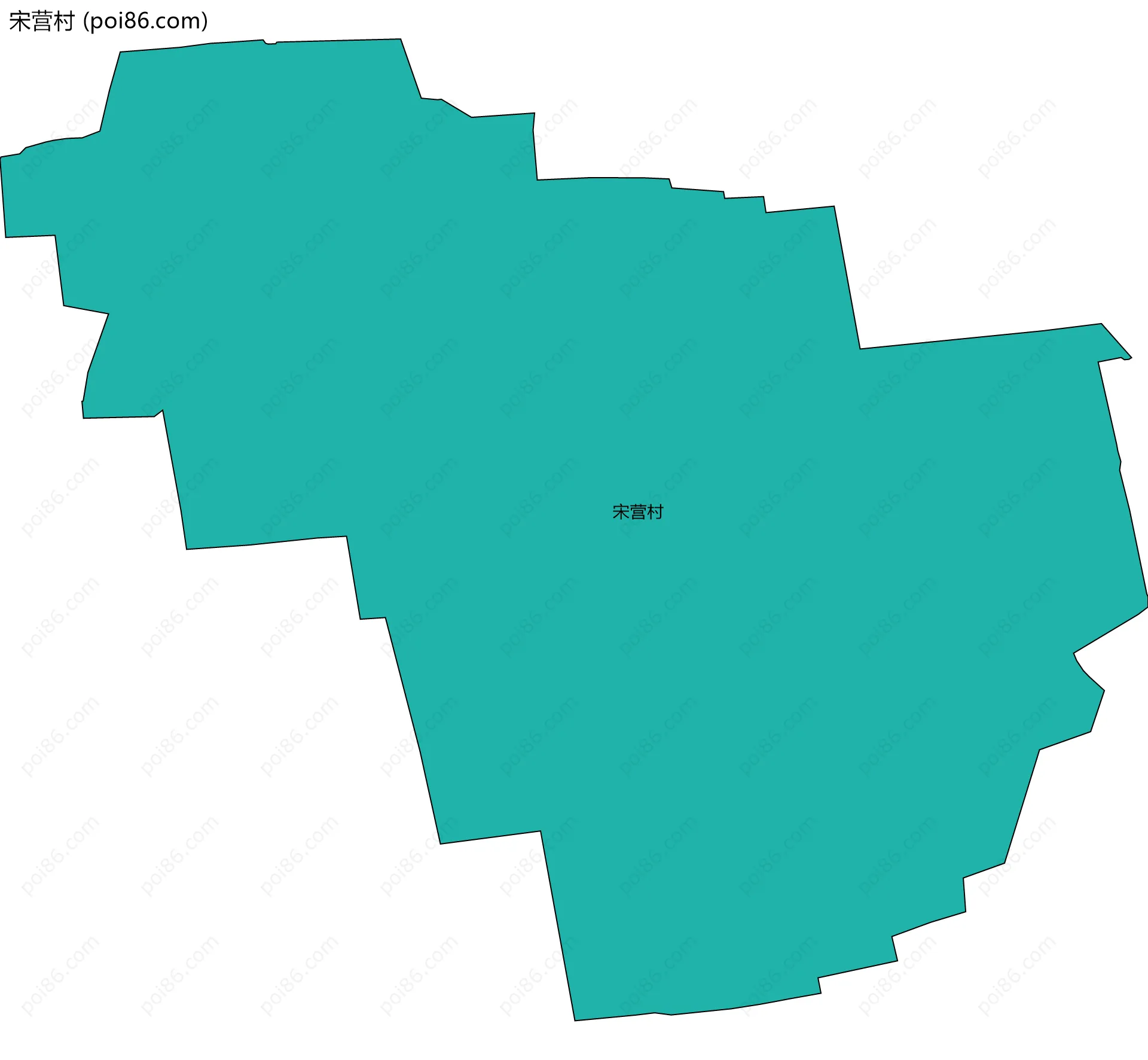 宋营村边界地图