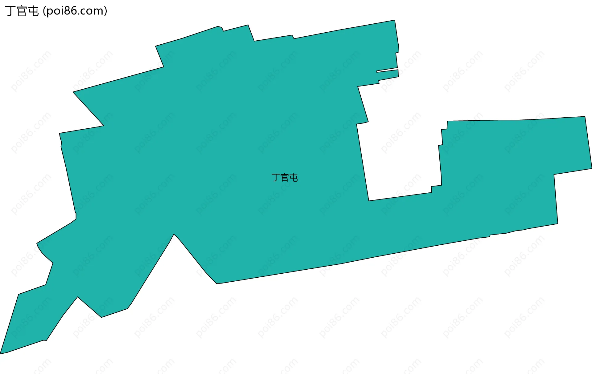 丁官屯边界地图