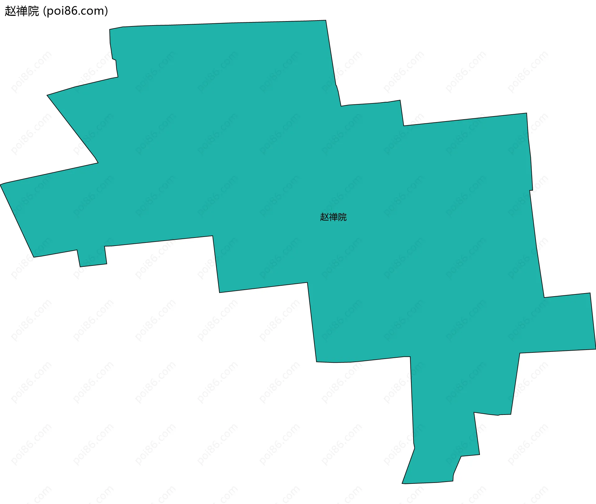赵禅院边界地图