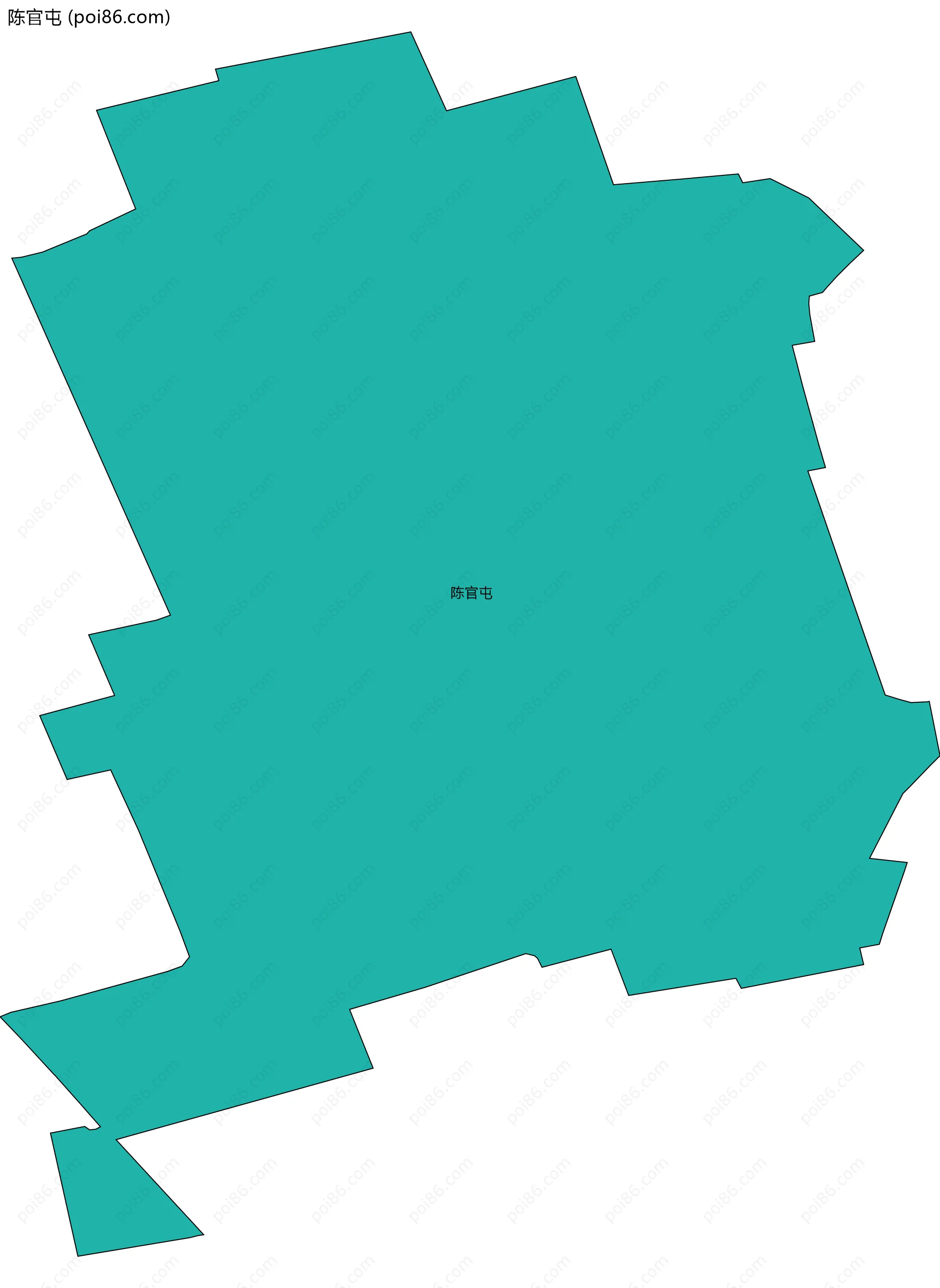 陈官屯边界地图