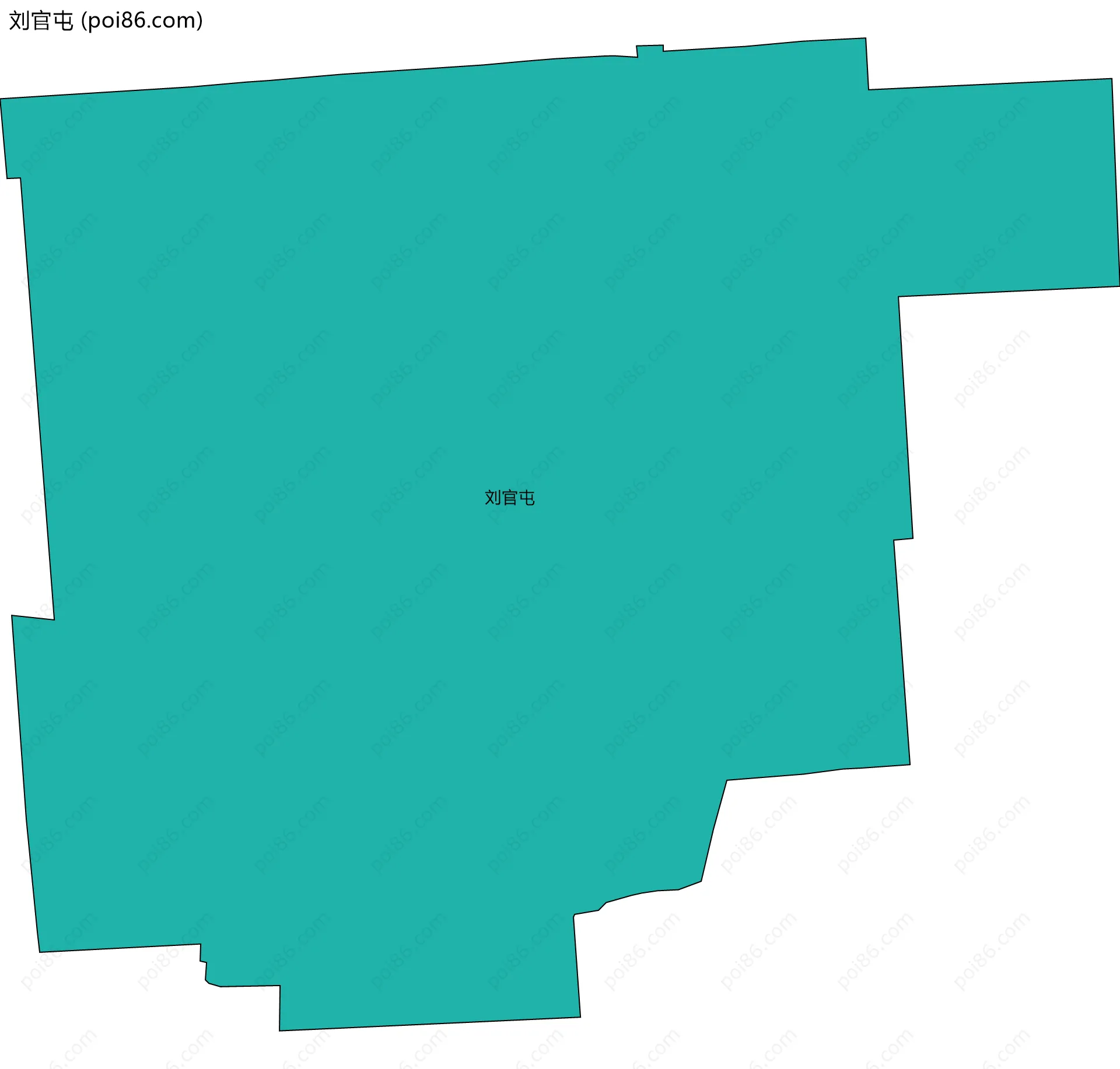 刘官屯边界地图