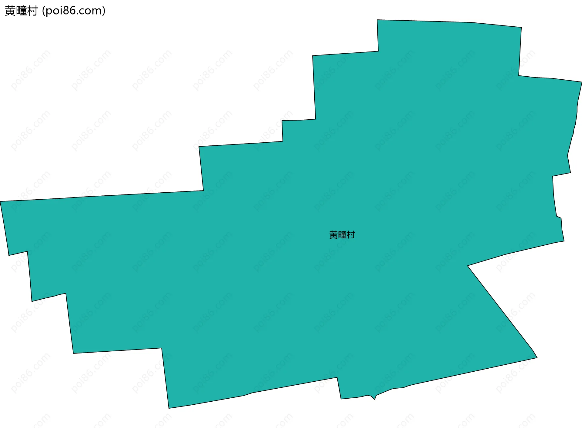 黄疃村边界地图