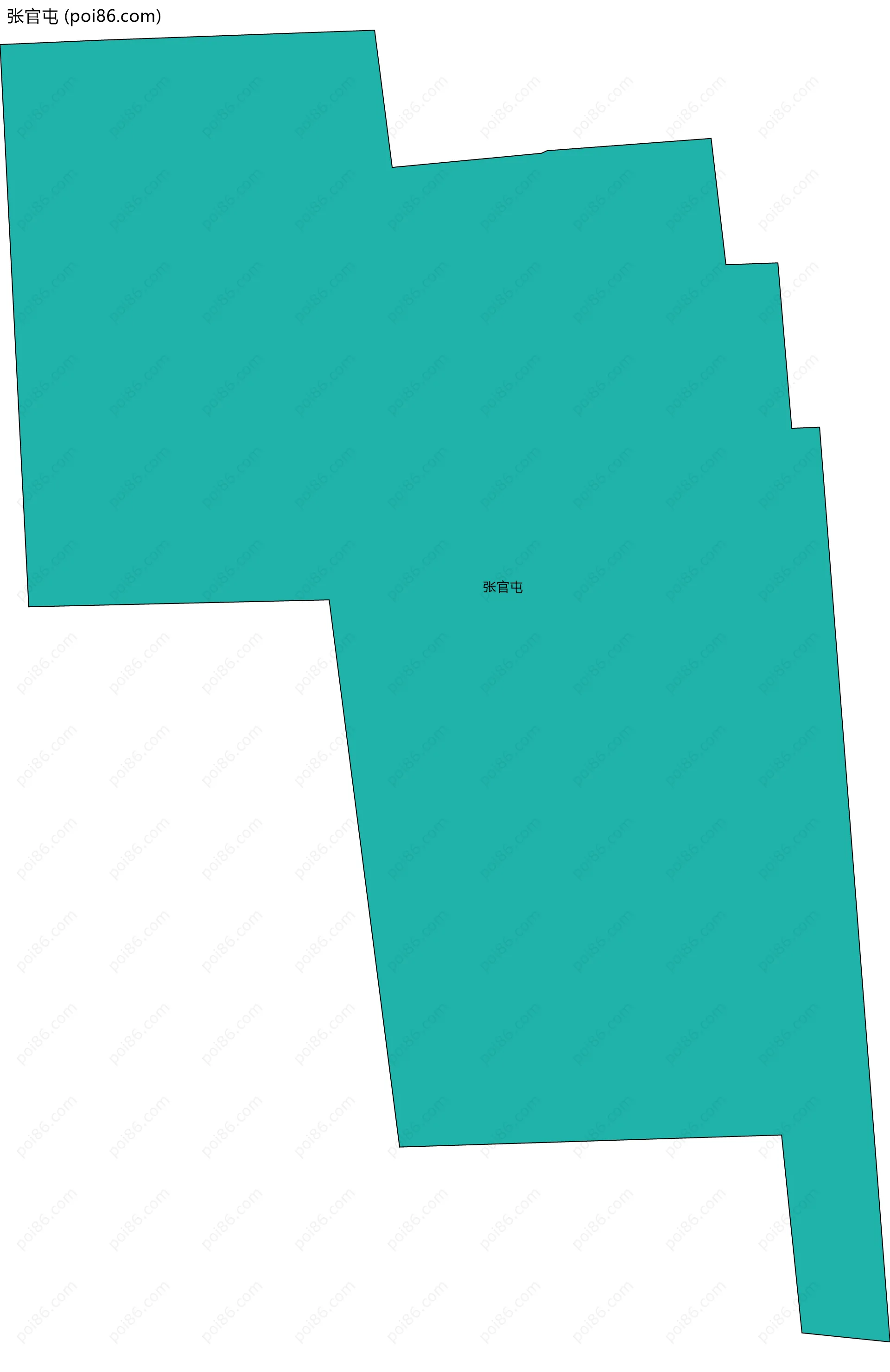 张官屯边界地图