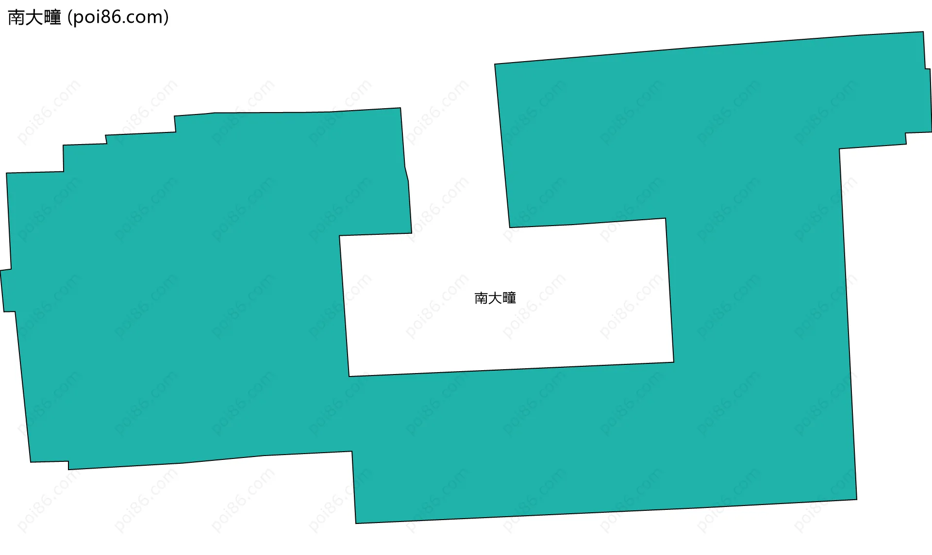 南大疃边界地图