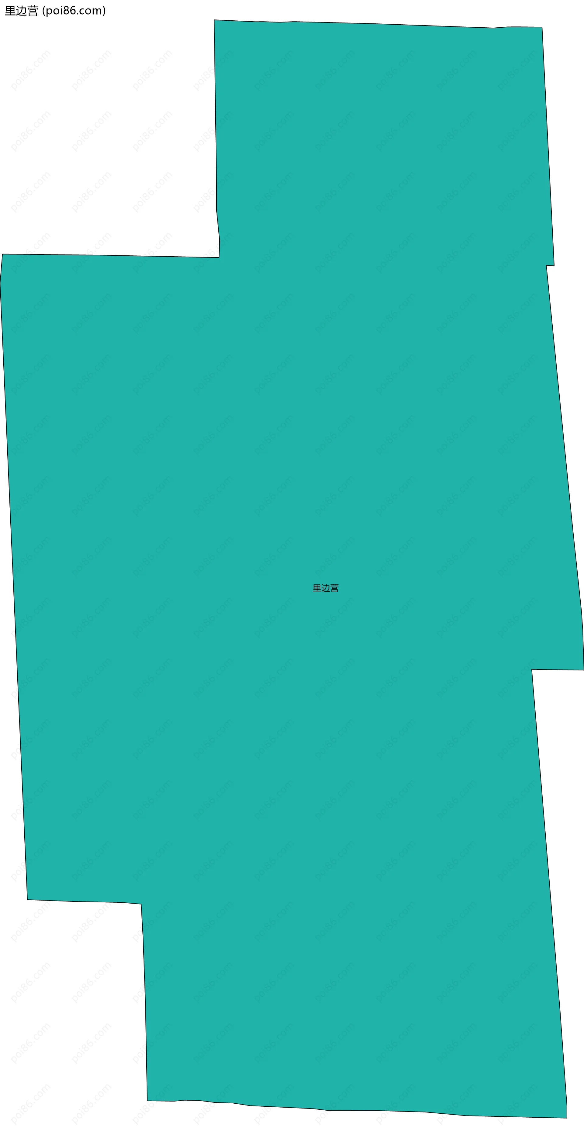 里边营边界地图