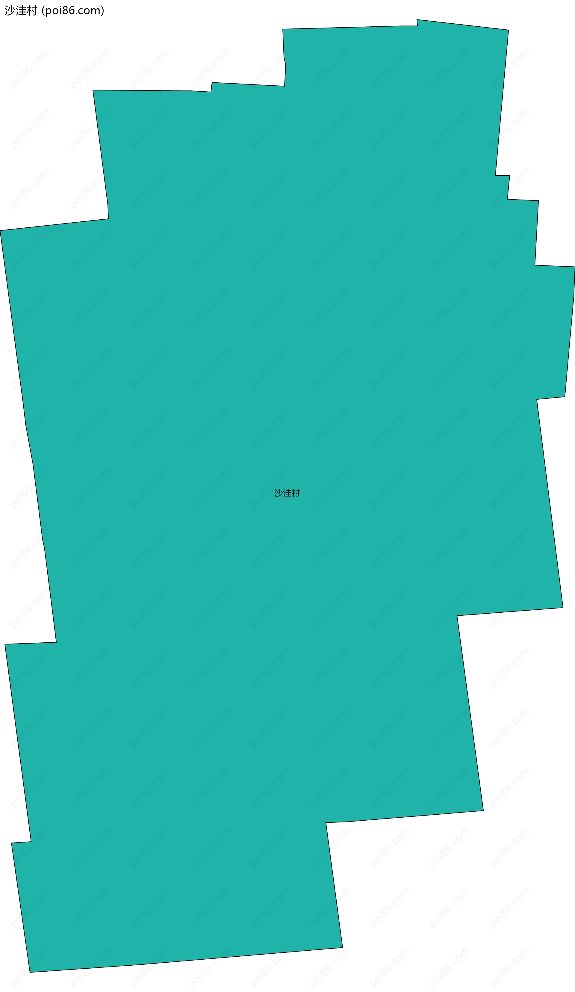 沙洼村边界地图