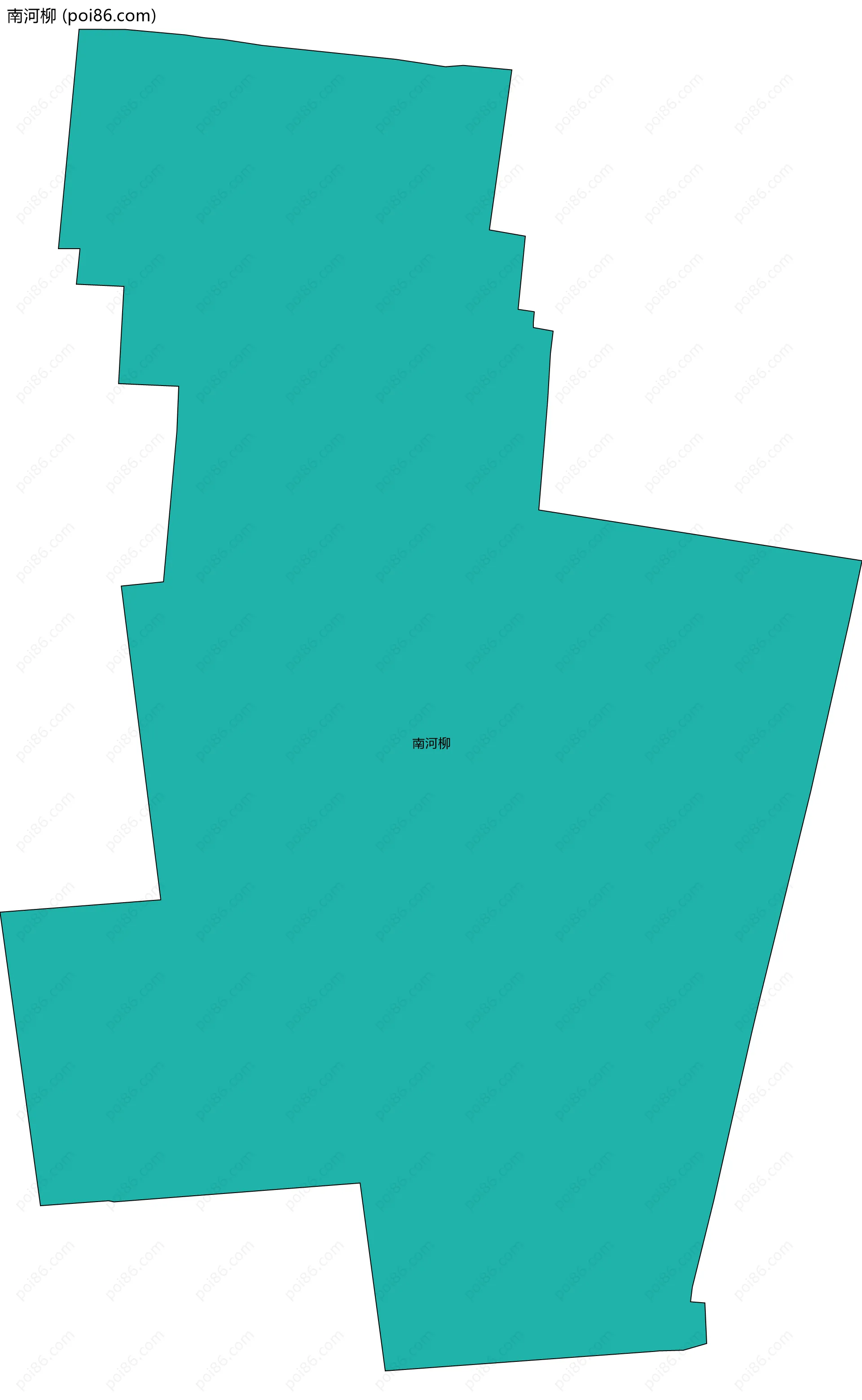 南河柳边界地图