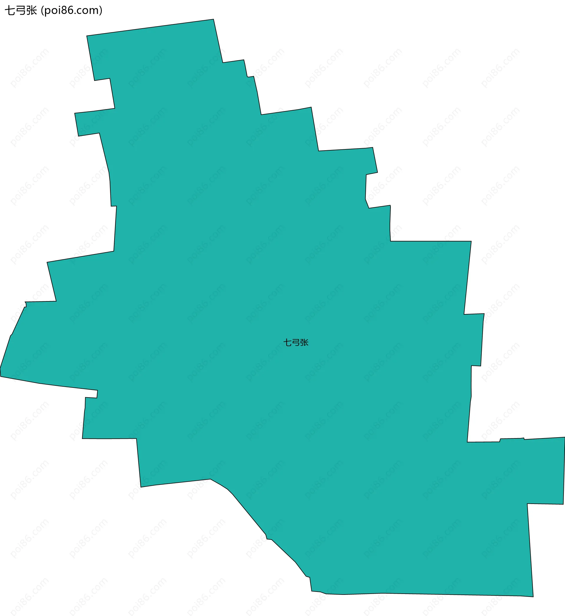 七弓张边界地图