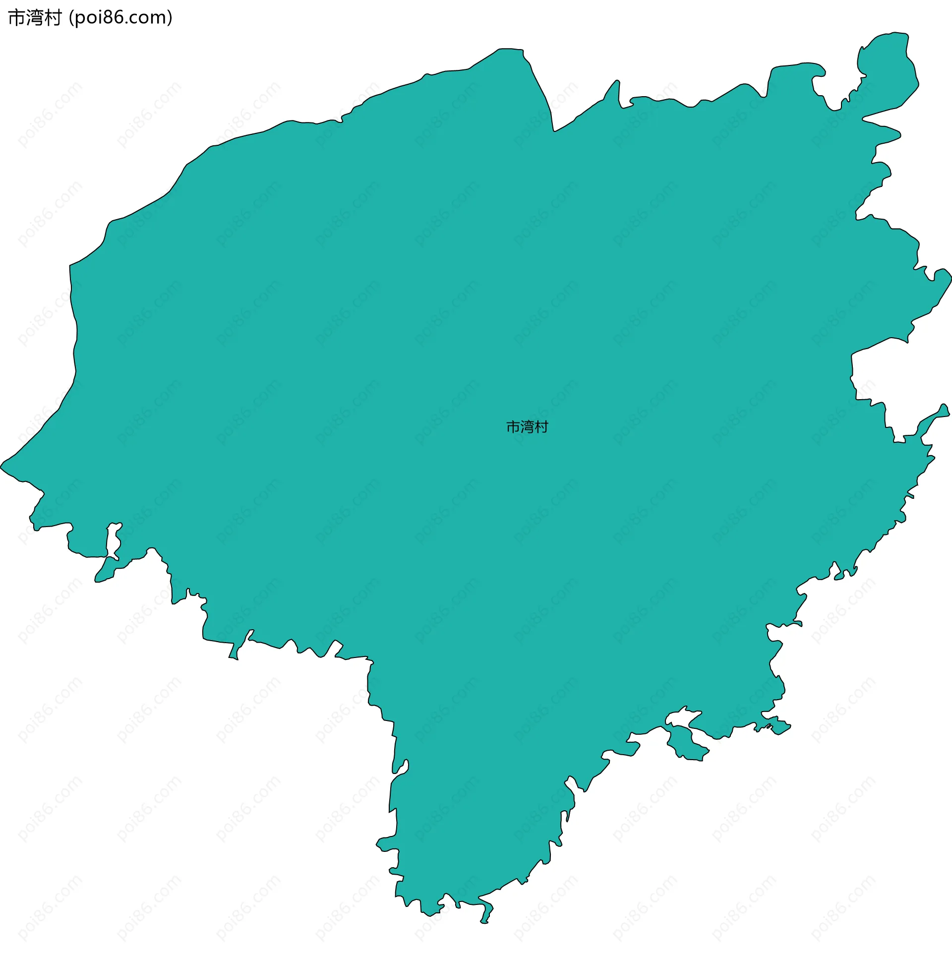 市湾村边界地图