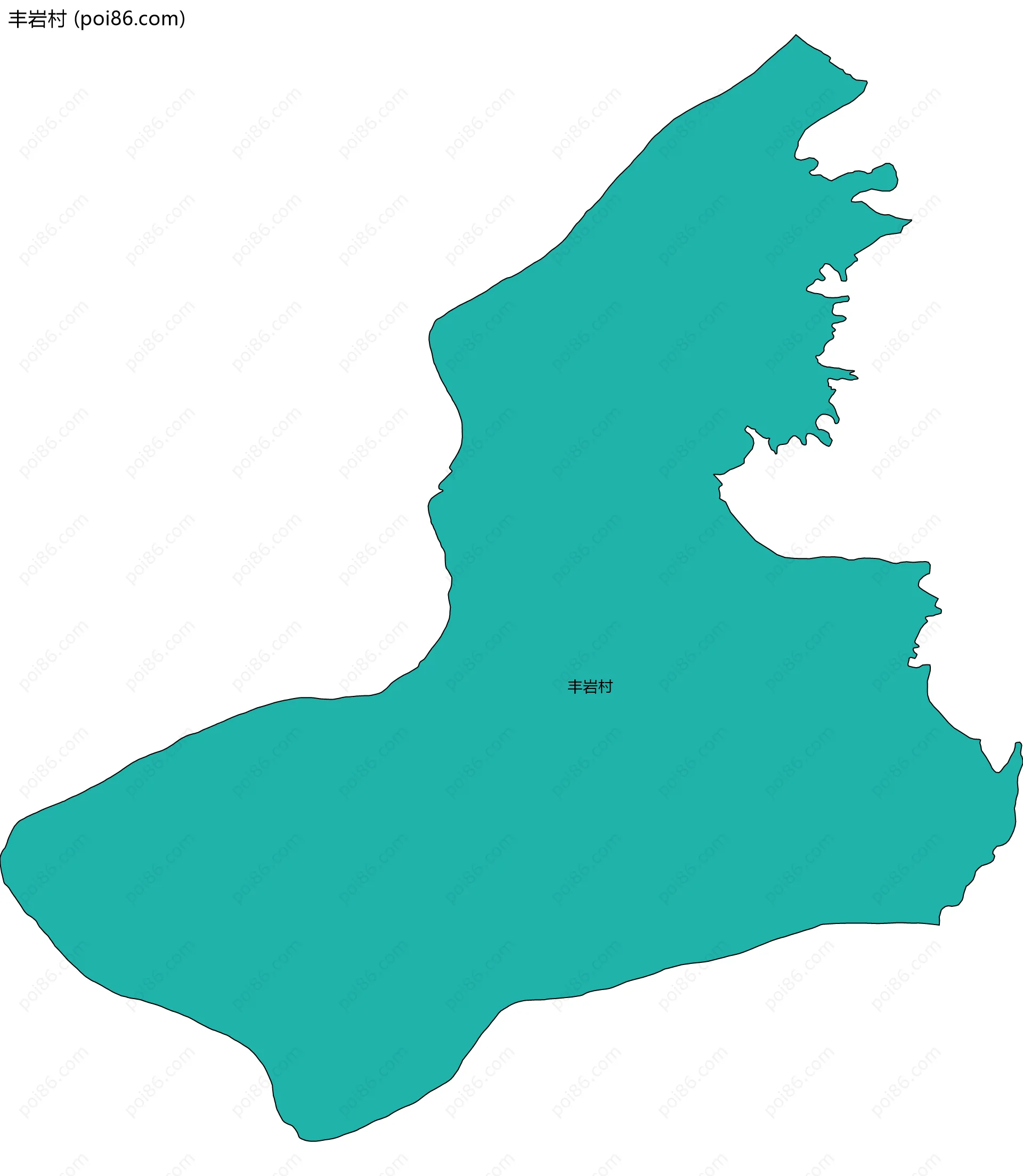 丰岩村边界地图